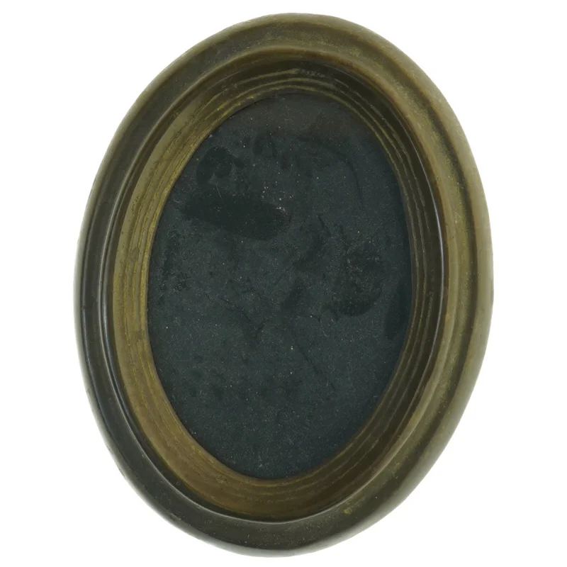 Antik oval billedramme (str. 17 x 13 cm)