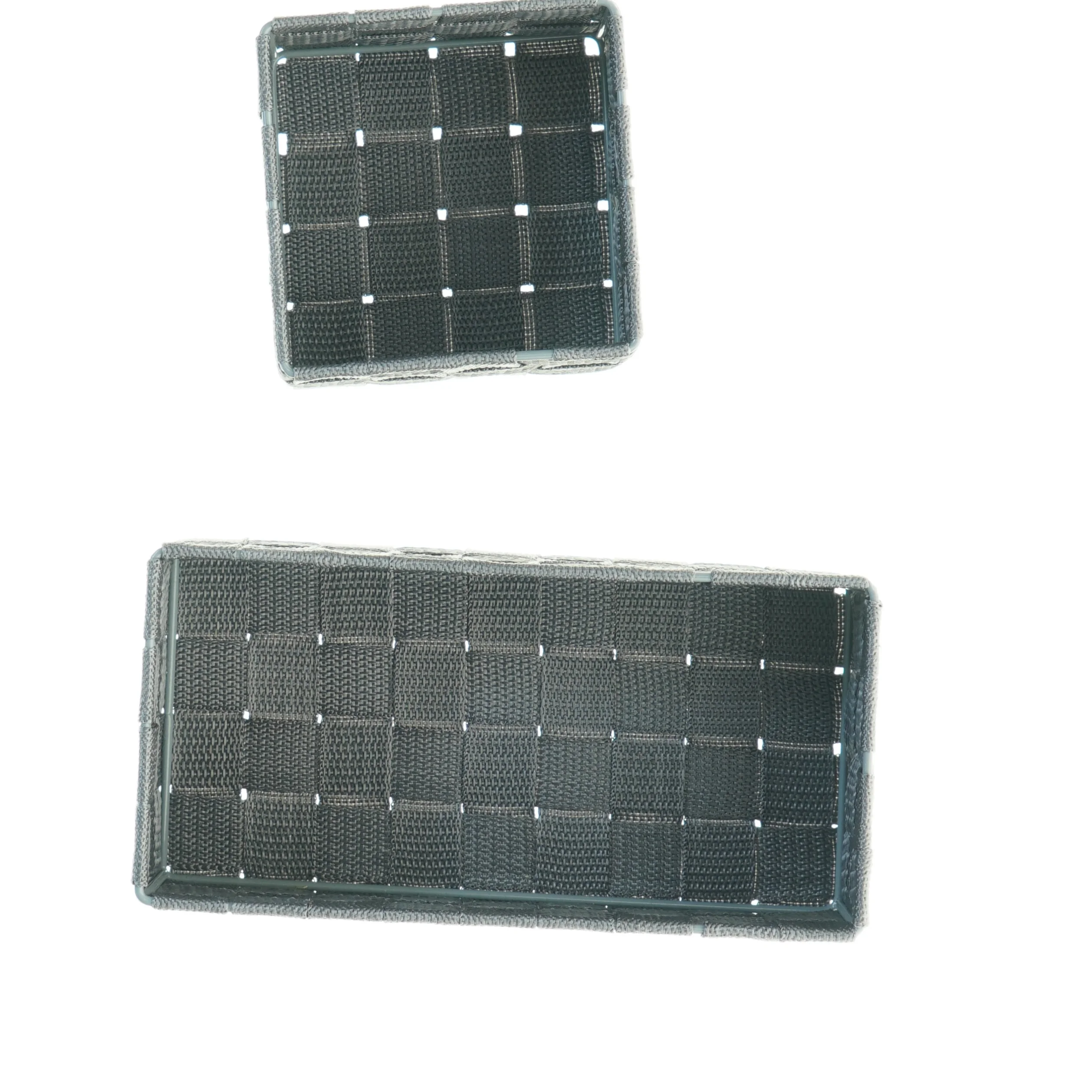 Flettede opbevaringskurve (str. 12 x 12 x 8 cm og 24 x 12 x 8 cm)