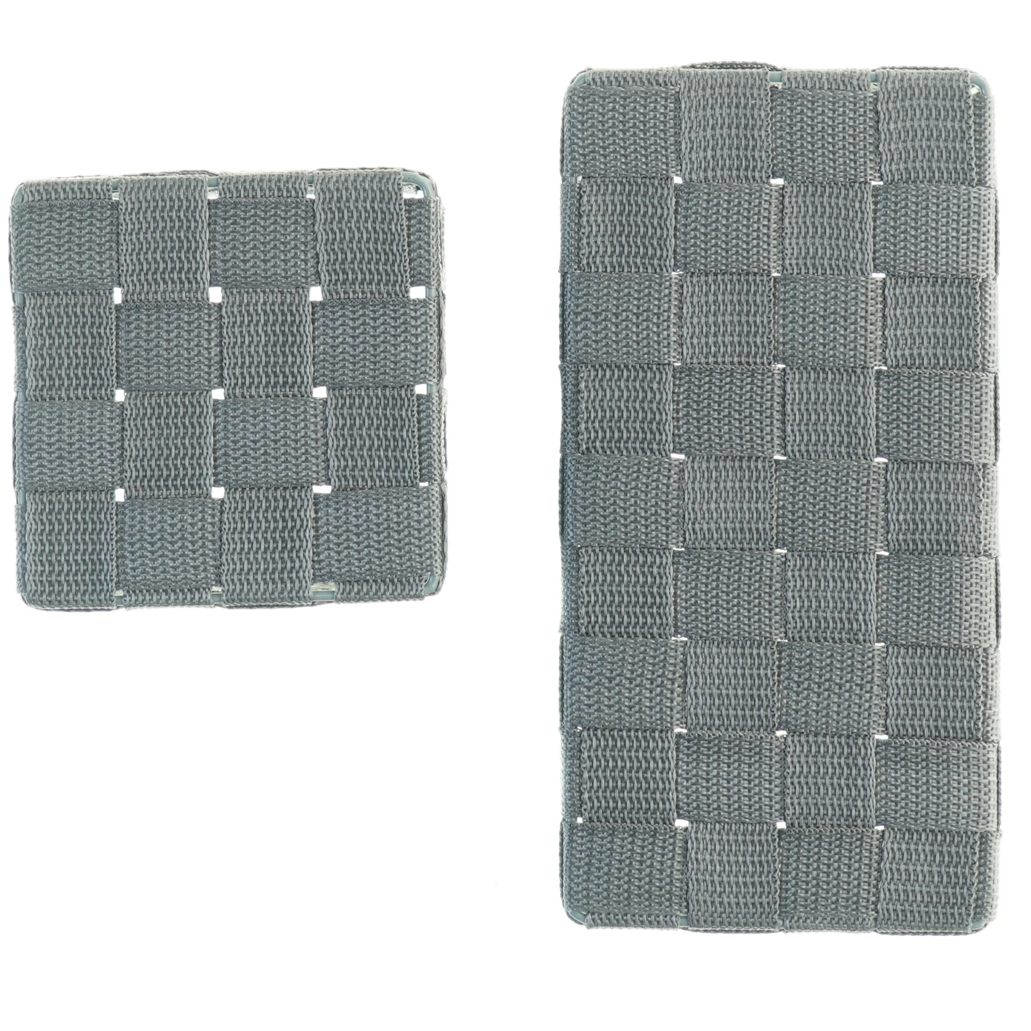 Flettede opbevaringskurve (str. 12 x 12 x 8 cm og 24 x 12 x 8 cm)