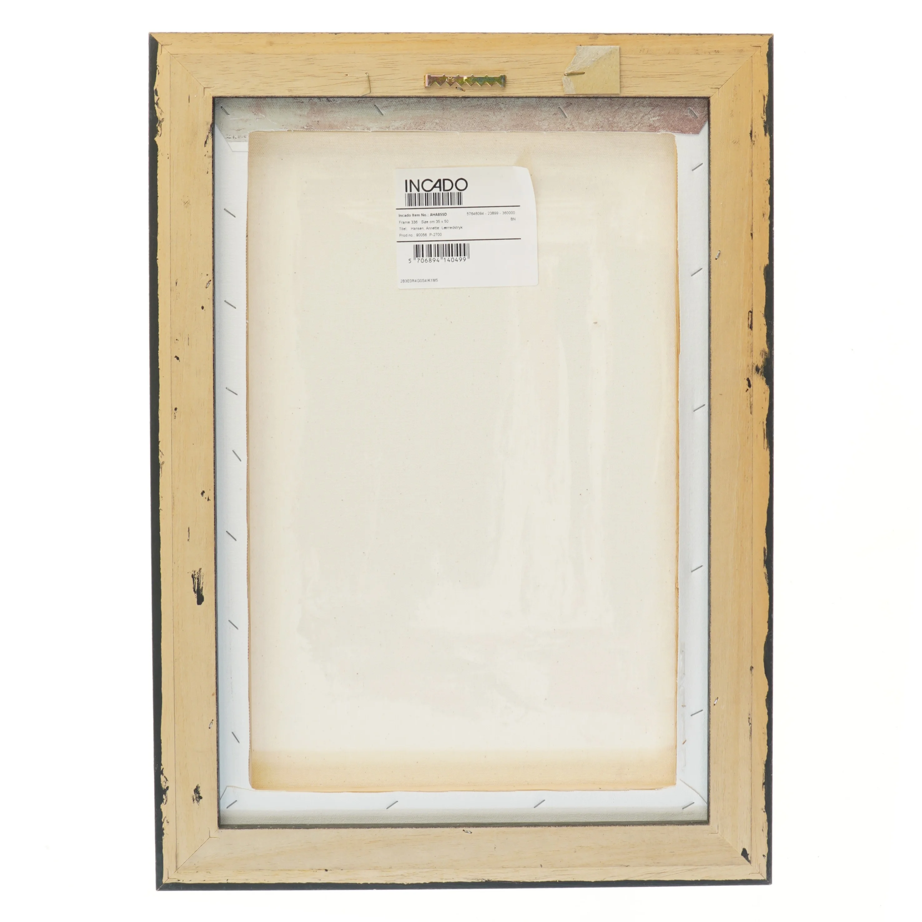 Abstrakt maleri med ramme fra Incado (str. 54,5x39,5 cm)