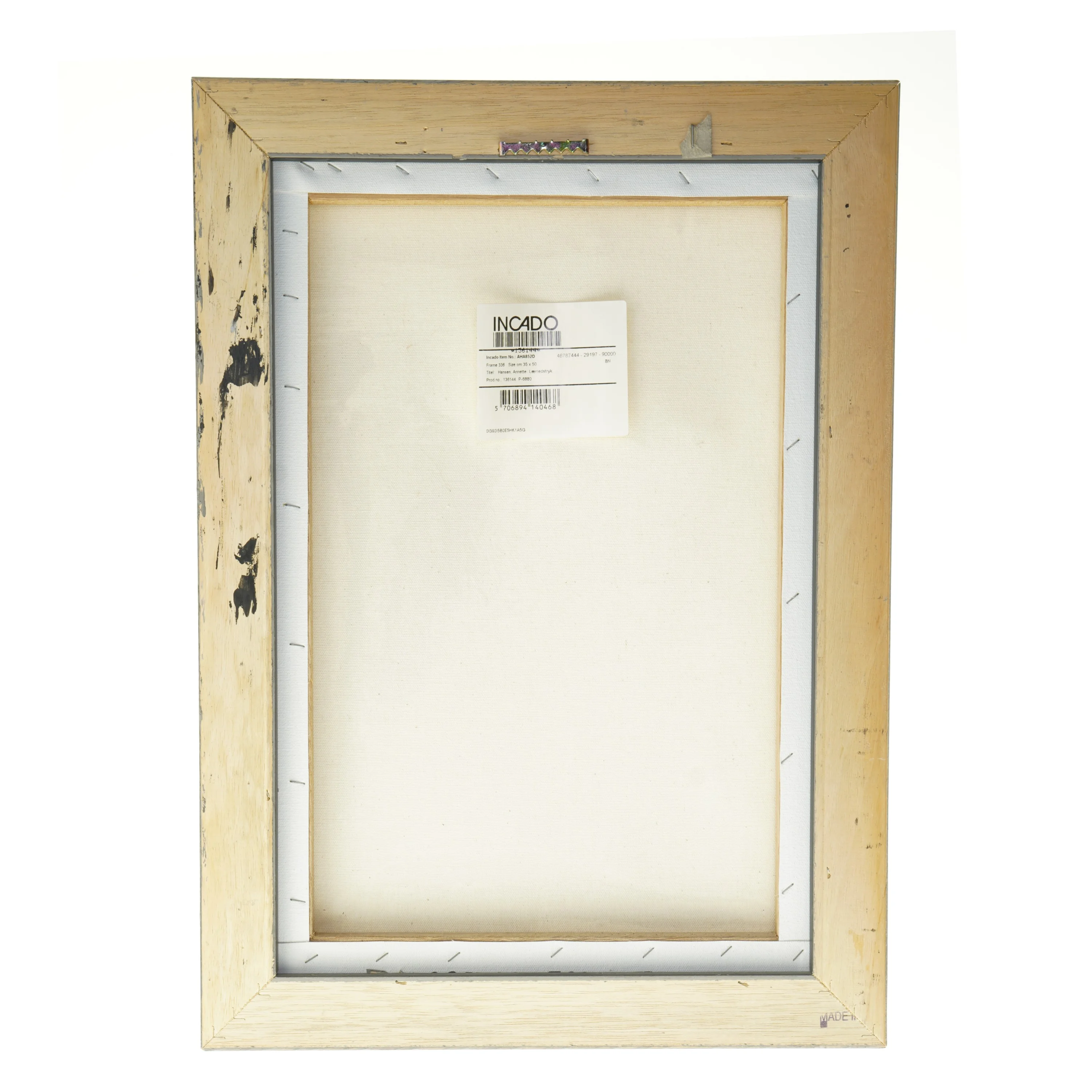 Abstrakt maleri i ramme fra Incado (str. 35x50 cm)