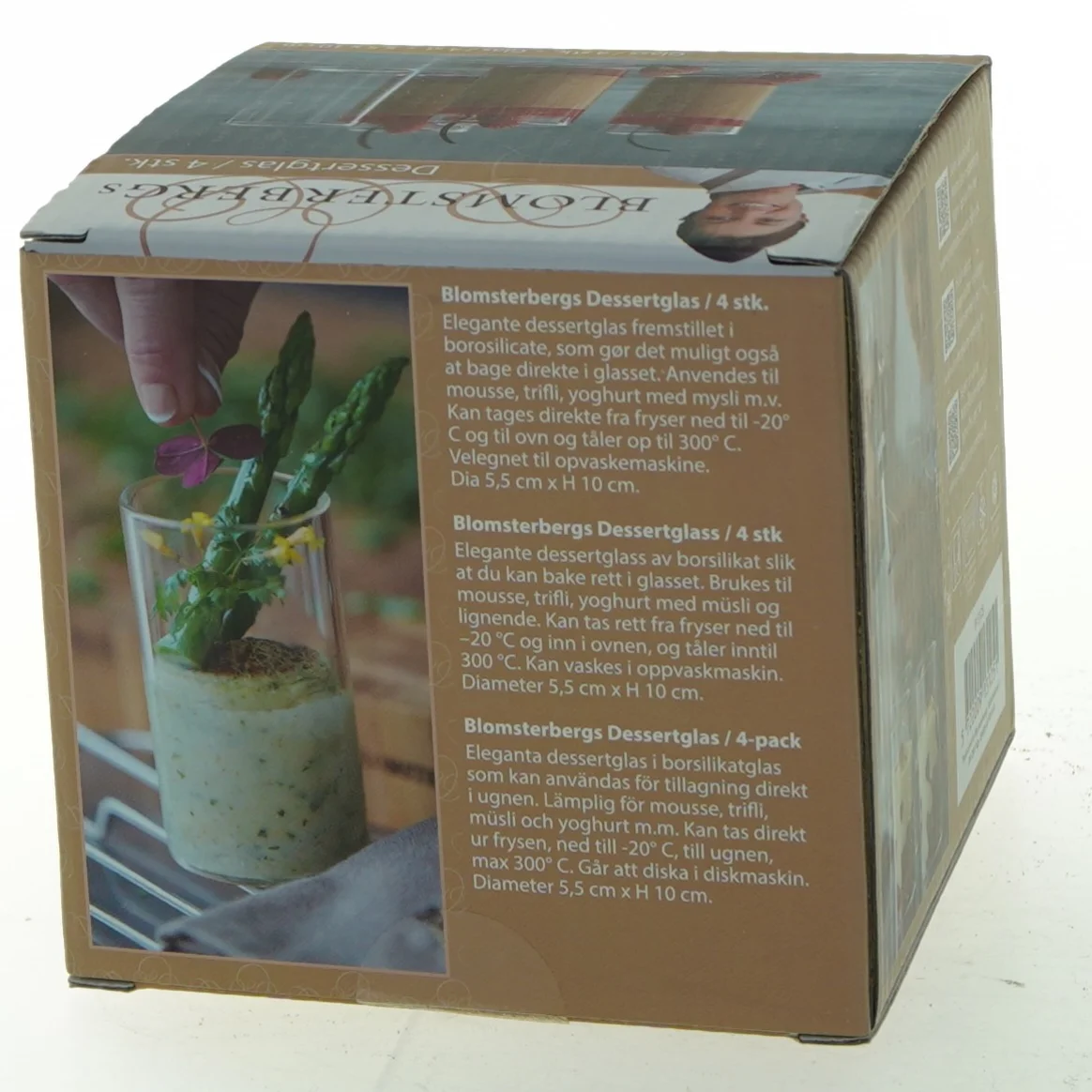 Blomsterbergs dessertglas fra Blomsterberg (str. 5,5x10 cm)