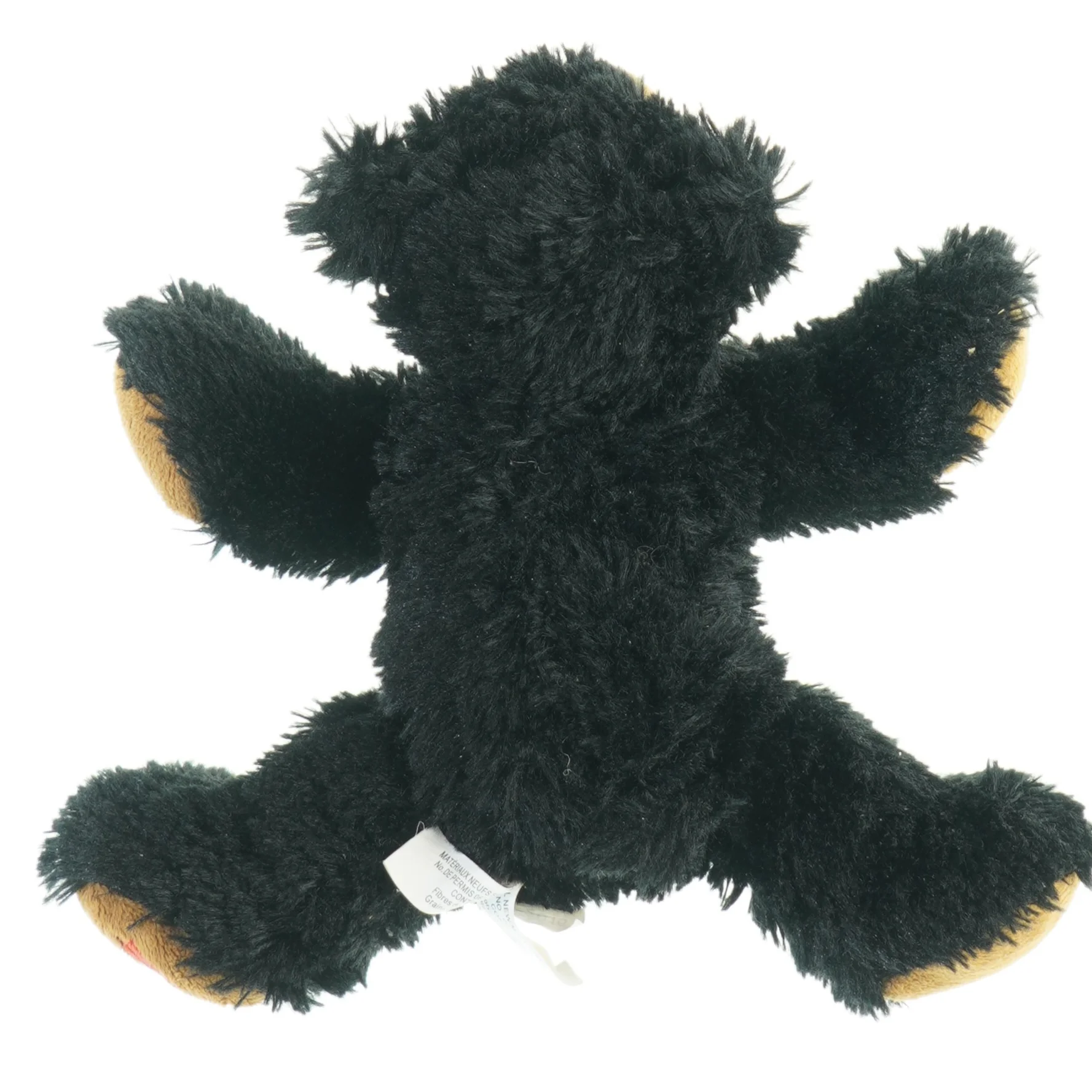 Sort tøjdyr bjørn fra Stuffedanimalhouse (str. 20 x 17 cm)