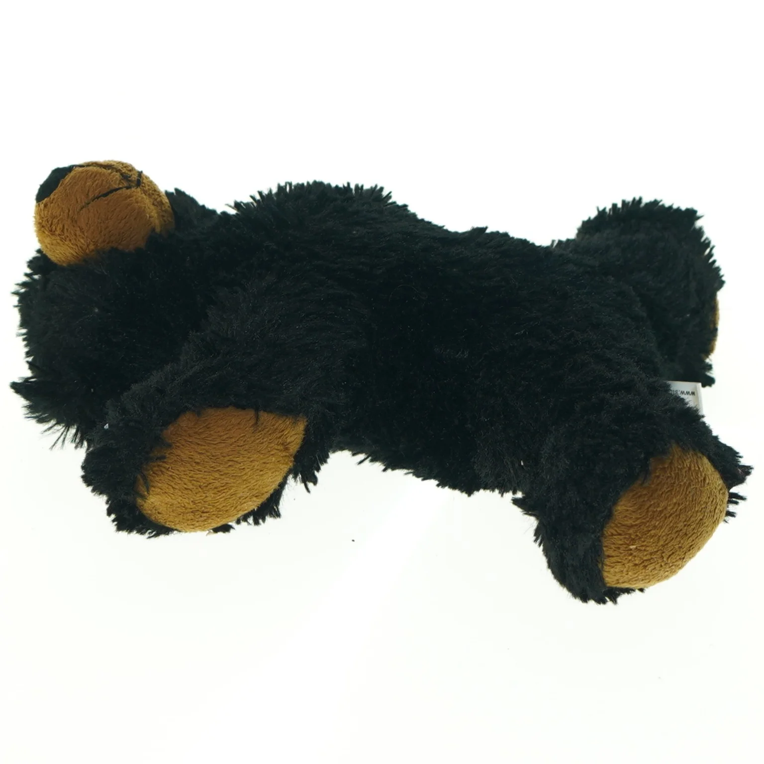 Sort tøjdyr bjørn fra Stuffedanimalhouse (str. 20 x 17 cm)
