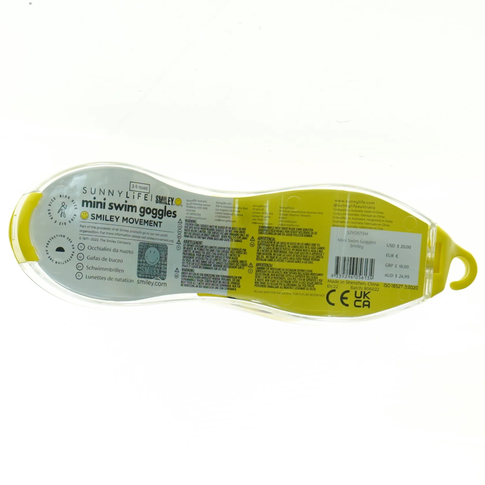 Sunnylife svømmebriller til børn (str. 19 x, 6 cm)