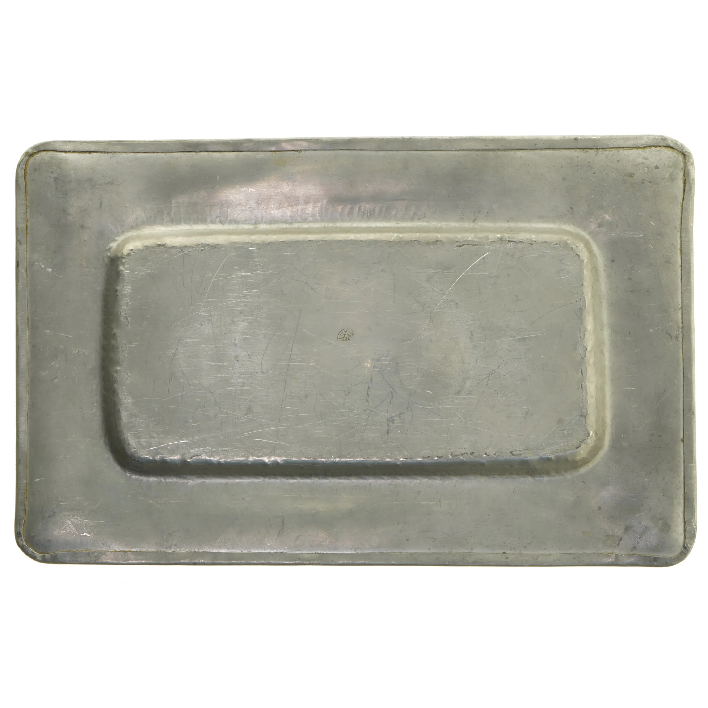 Rektangulært metalfad (str. 40x26 cm)