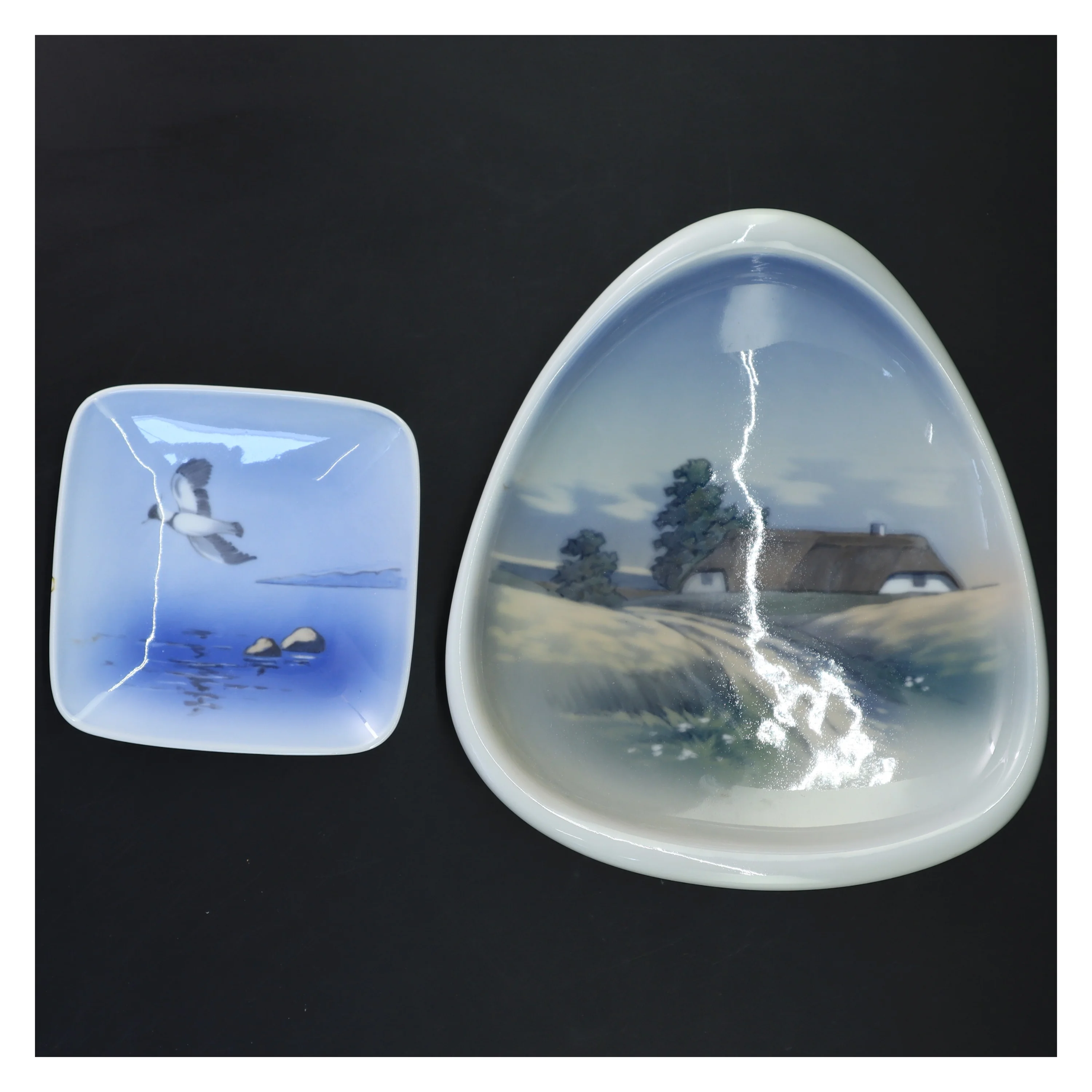 2 stk Royal Copenhagen porcelænsfade 