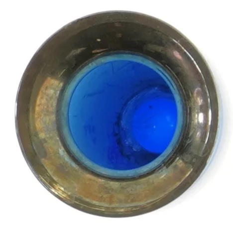 Royal Copenhagen krystalvase fra Royal Copenhagen (str. Ø 8 cm længde 14,5 cm)