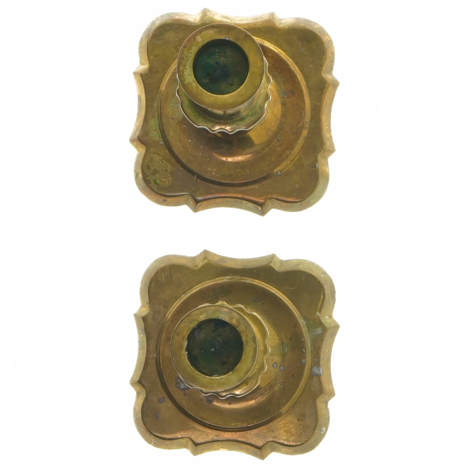 Messing lysestager (str. 17,5 cm)