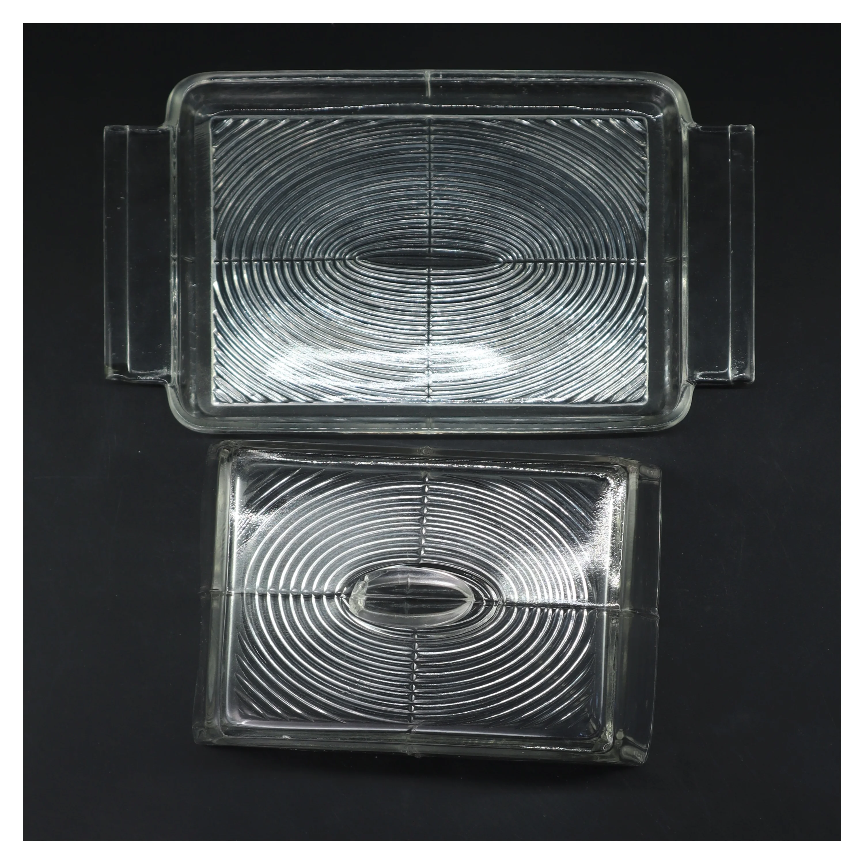 Glas smørklokke (str. 23x11 cm)