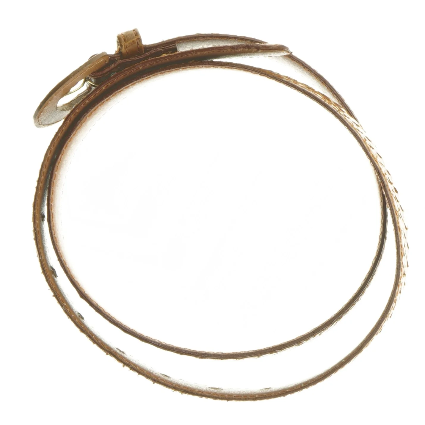 Læderbælte med slangeskindsstruktur (str. 90 cm)