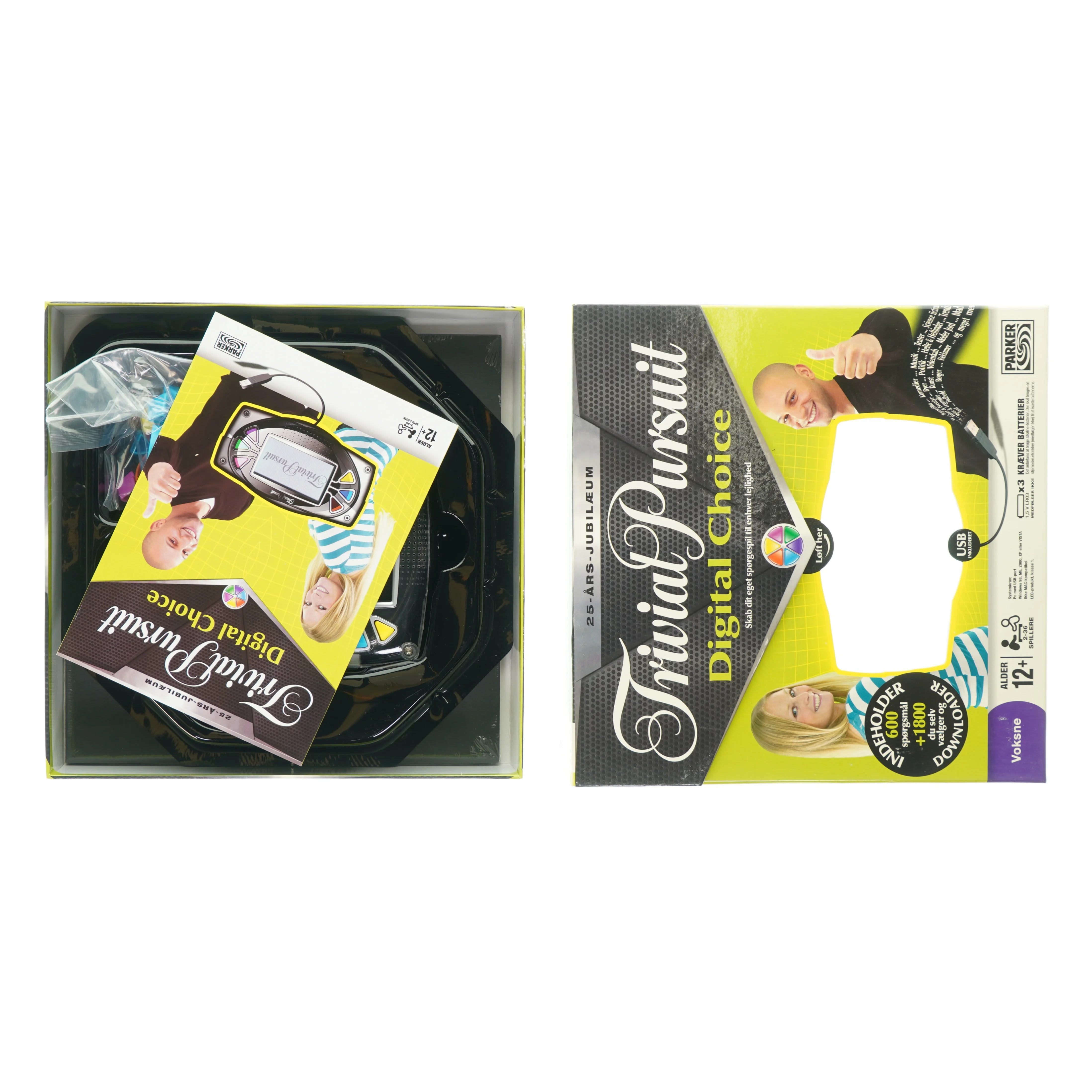 Trivial Pursuit spil (str. 28 x 28 x 7cm)