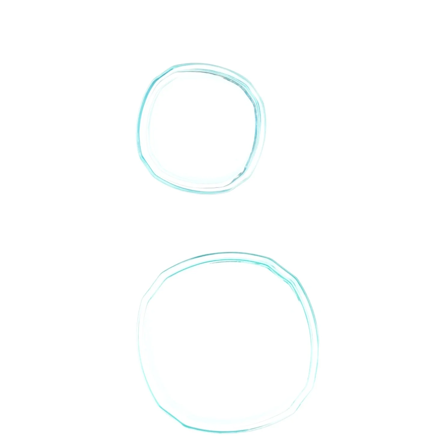 Dekorationsskåle (str. 12 x 2 cm 8 x 3 cm)