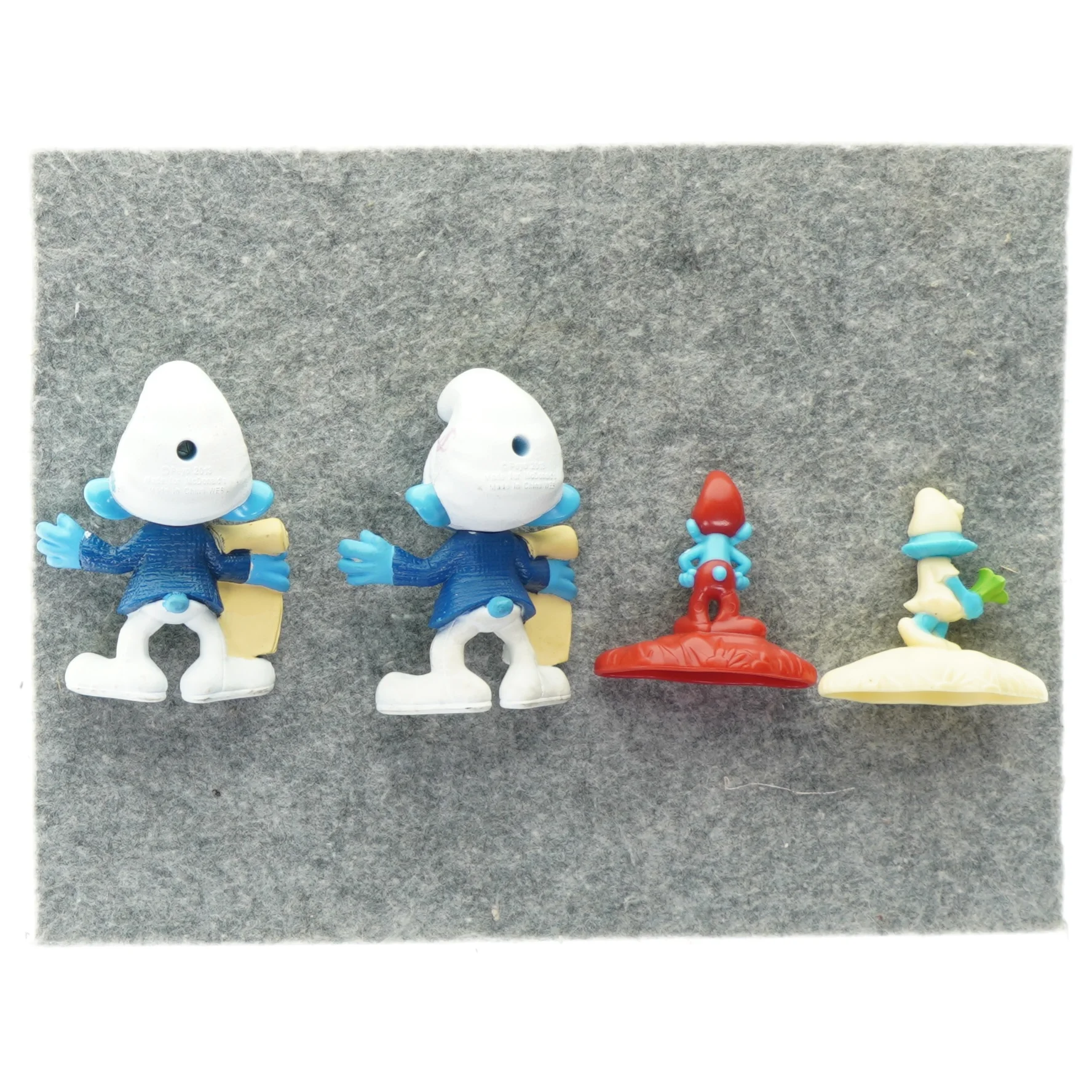 Smølfe figurer 4 stk.