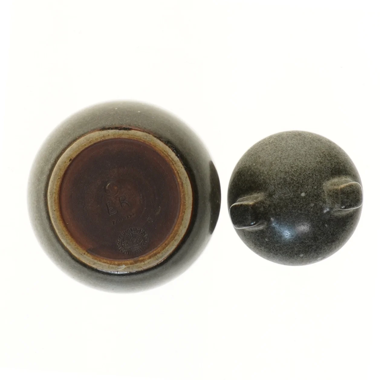 Saxbo Keramik krukke med låg (str. 15,5 cm)