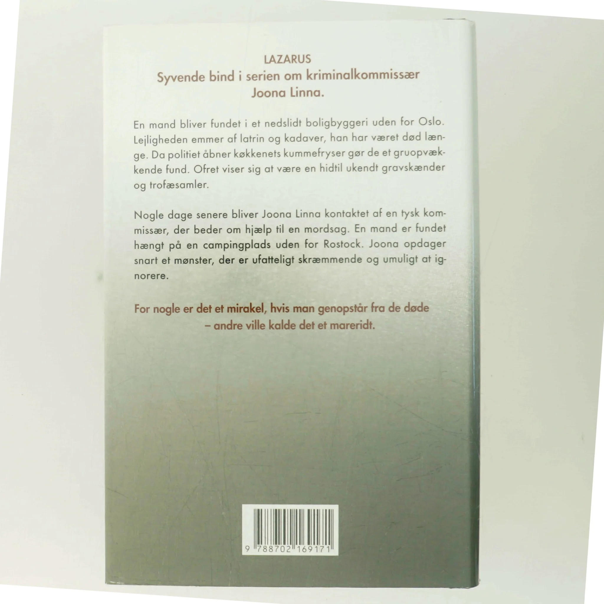 Lazarus af Lars Kepler (Bog)