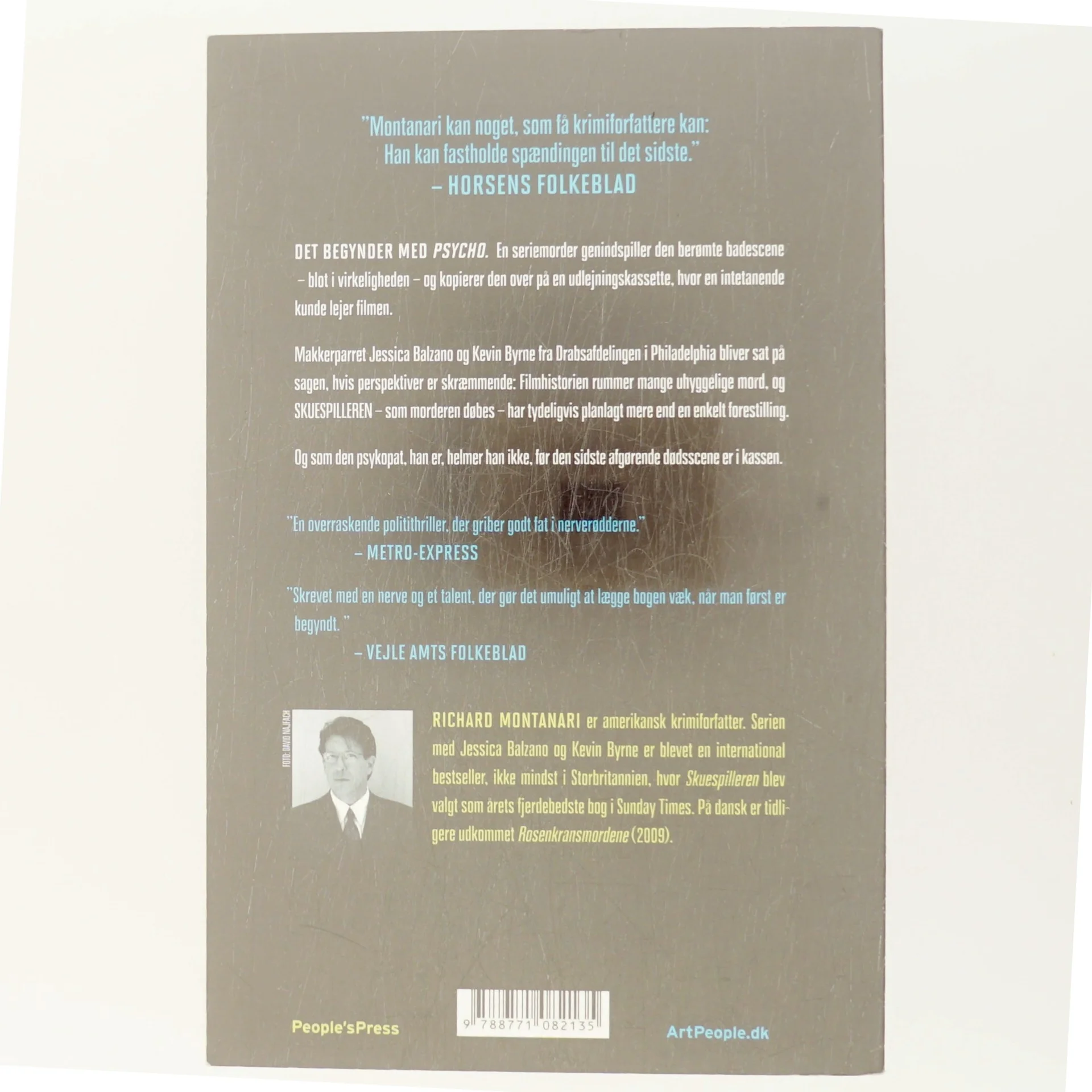 Skuespilleren : krimi af Richard Montanari (Bog)