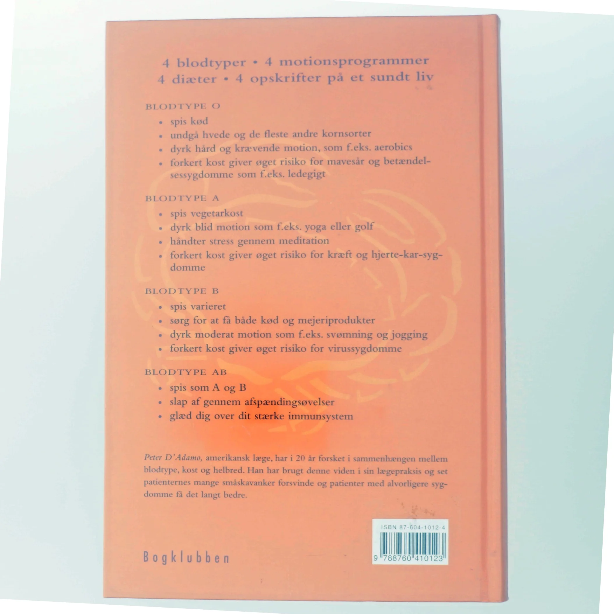 Spis efter din blodtype (Bog)