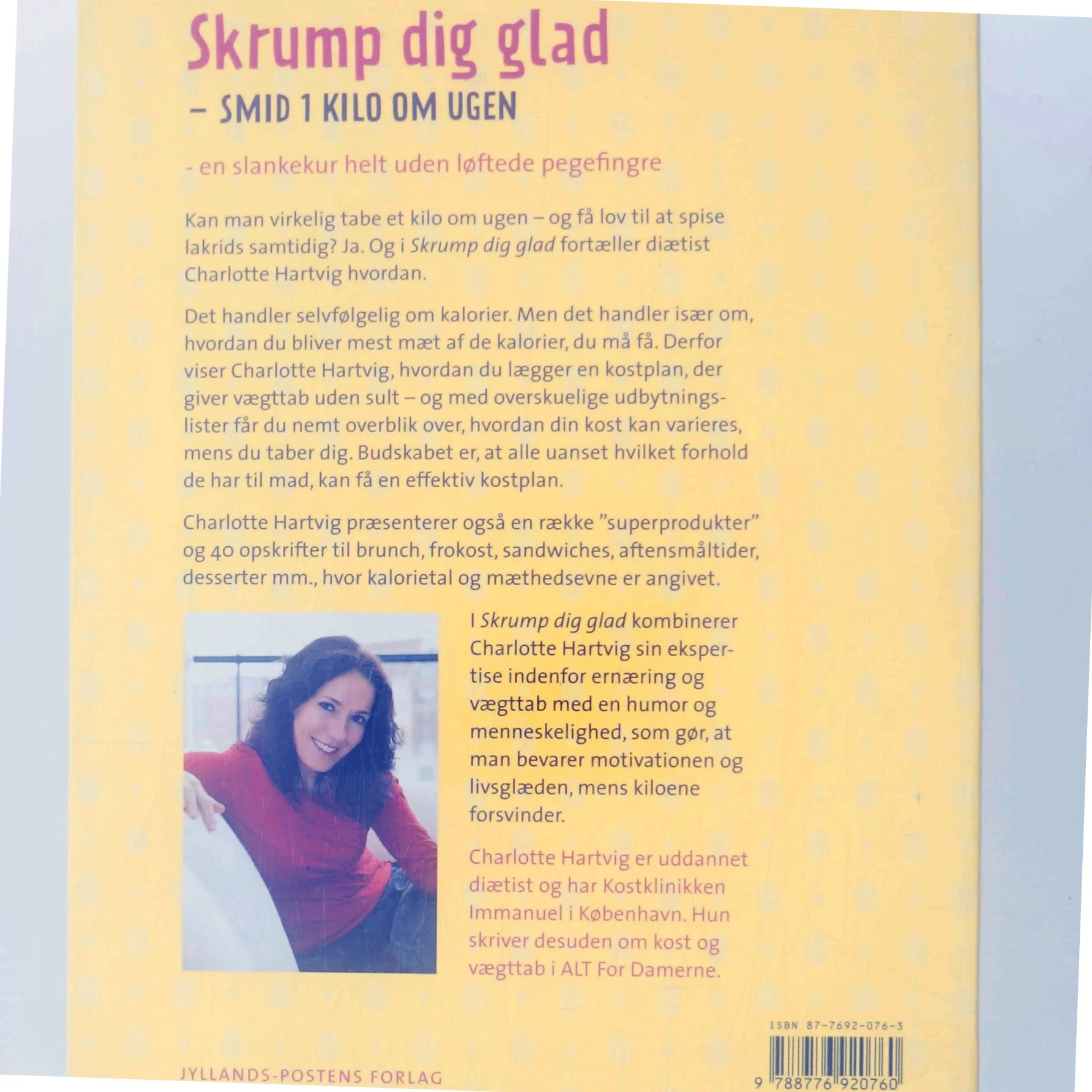 Skrump dig glad : smid et kilo om ugen af Charlotte Hartvig (Bog)