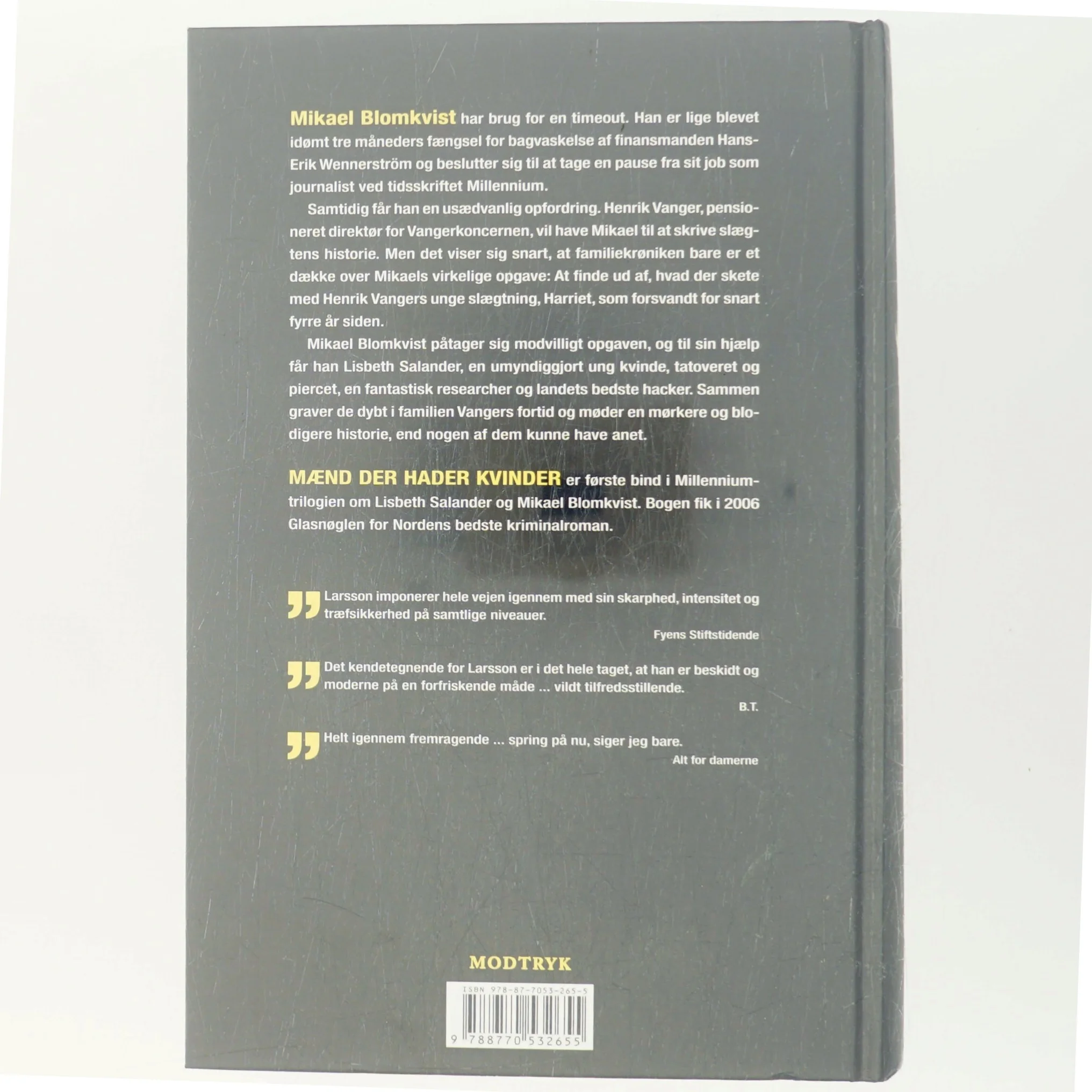 Mænd der hader kvinder af Stieg Larsson (Bog)