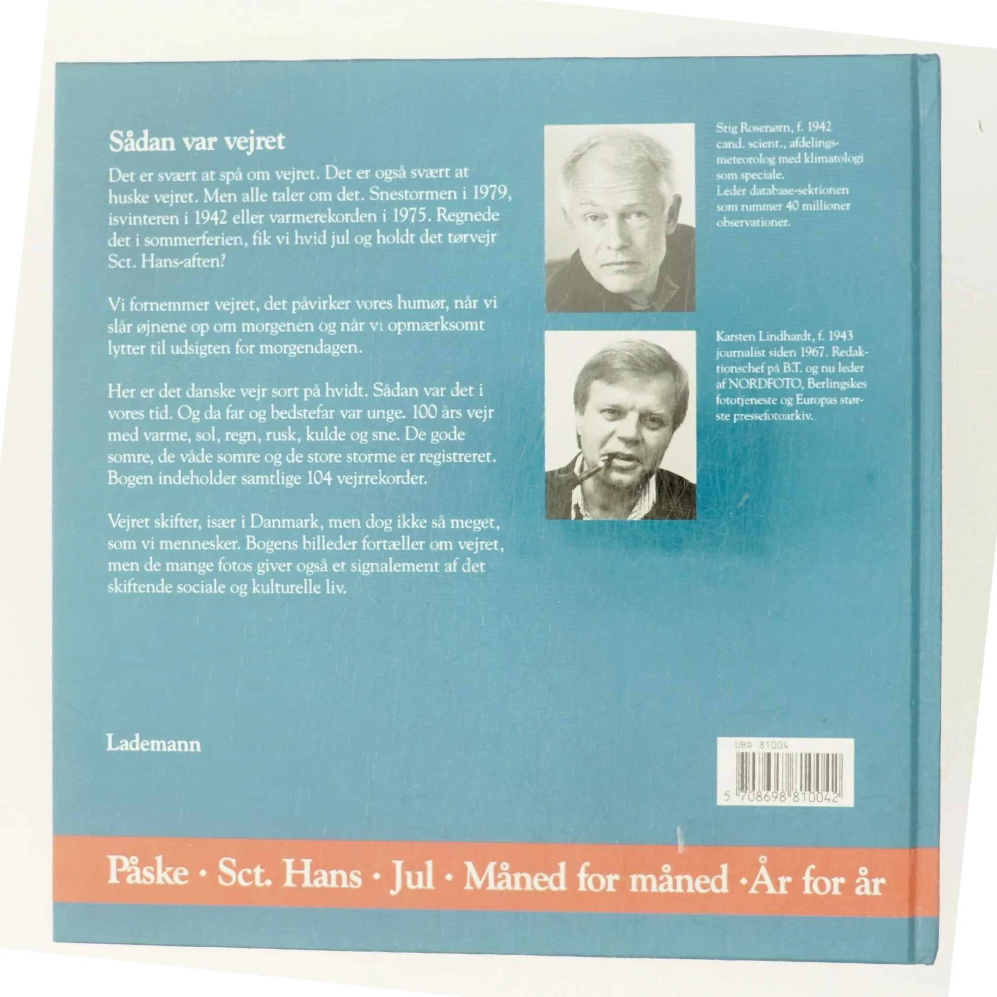 Dansk Vejr i 100 år af Stig Rosenørn (Bog)