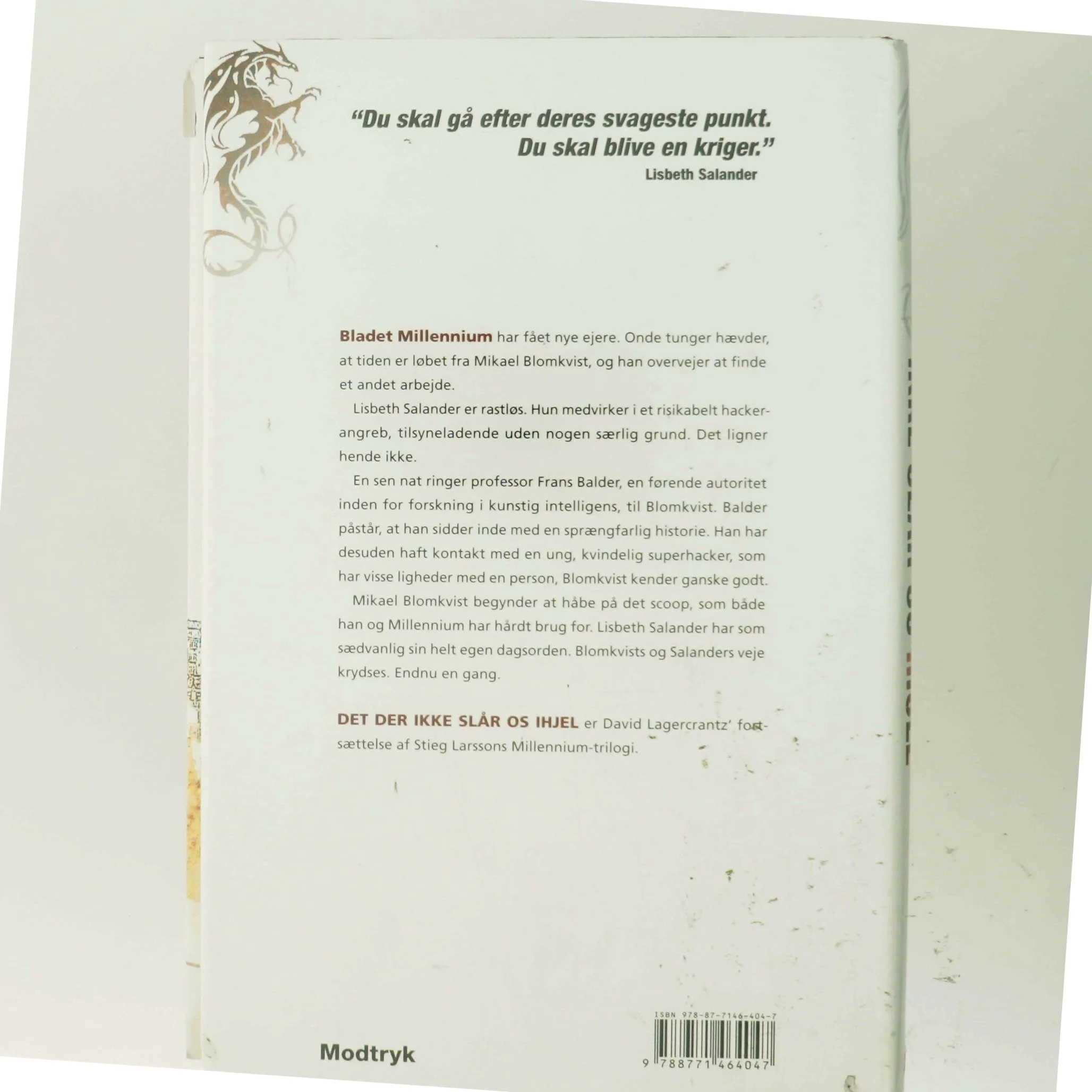 Det der ikke slår os ihjel af David Lagercrantz (Bog)