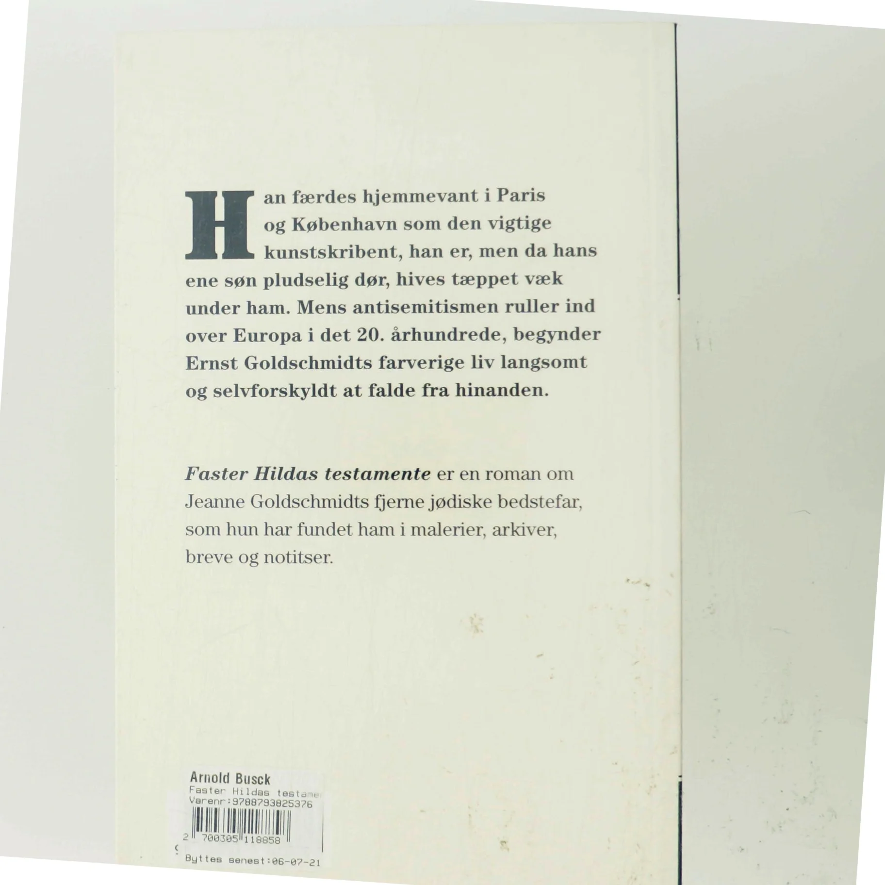 Faster Hildas testamente af Jeanne Goldschmidt (Bog)