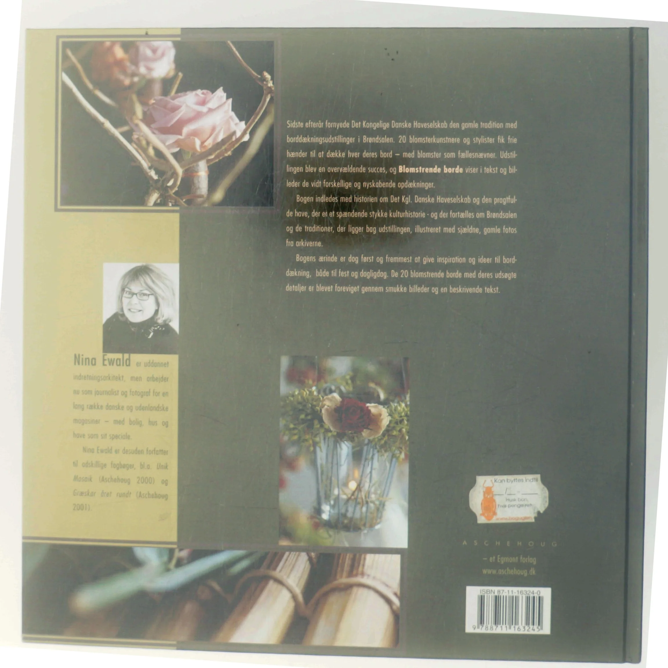 Blomstrende borde : 20 blomsterkunstnere dækker op af Nina Ewald (Bog)