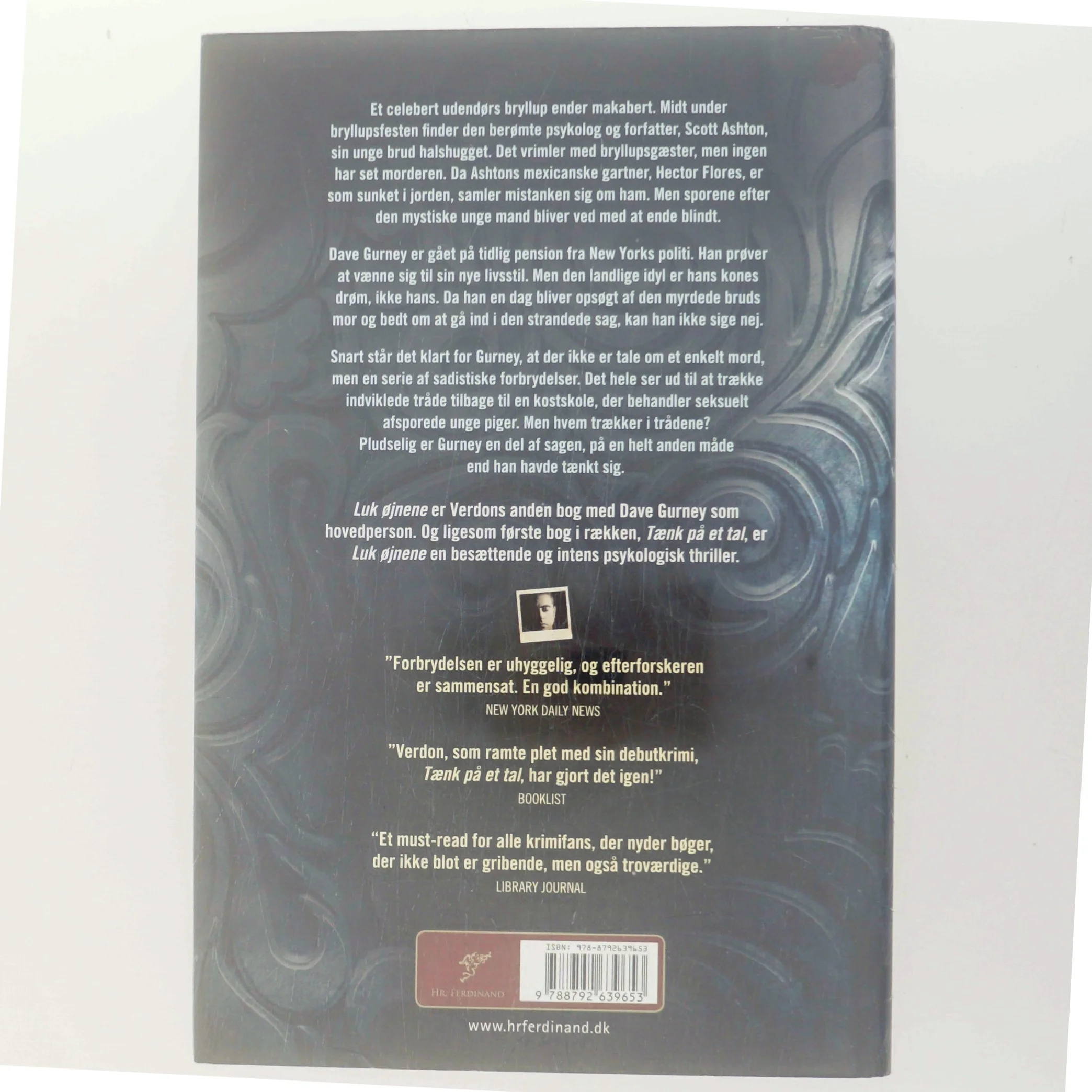 Luk øjnene af John Verdon (Bog)