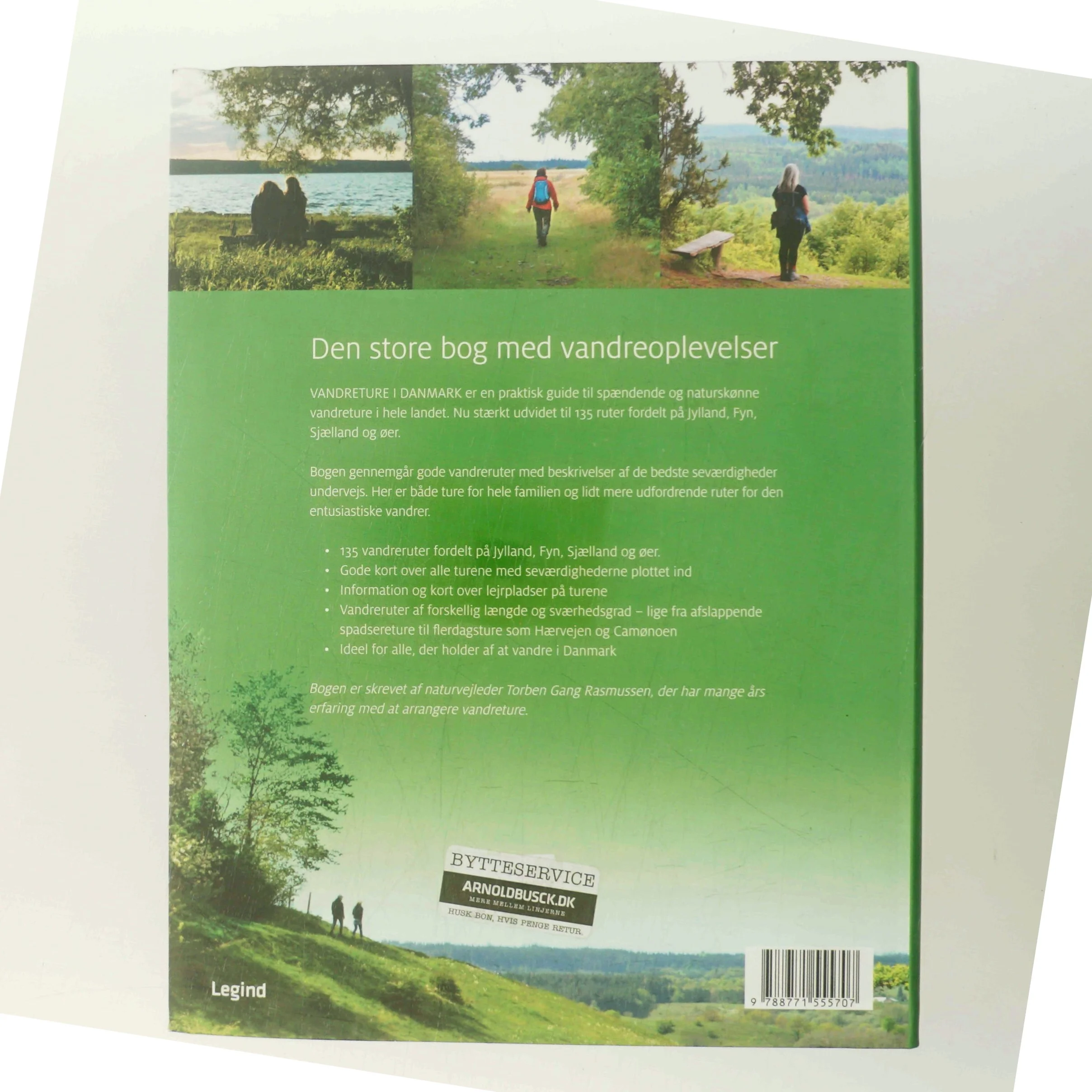 Den store bog om vandreture i Danmark af Torben Gang Rasmussen (Bog)