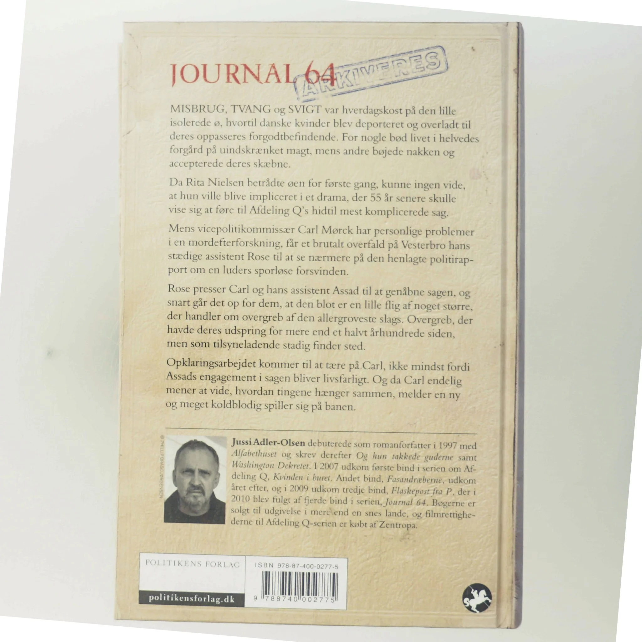 Journal 64 : krimithriller af Jussi Adler-Olsen (Bog)