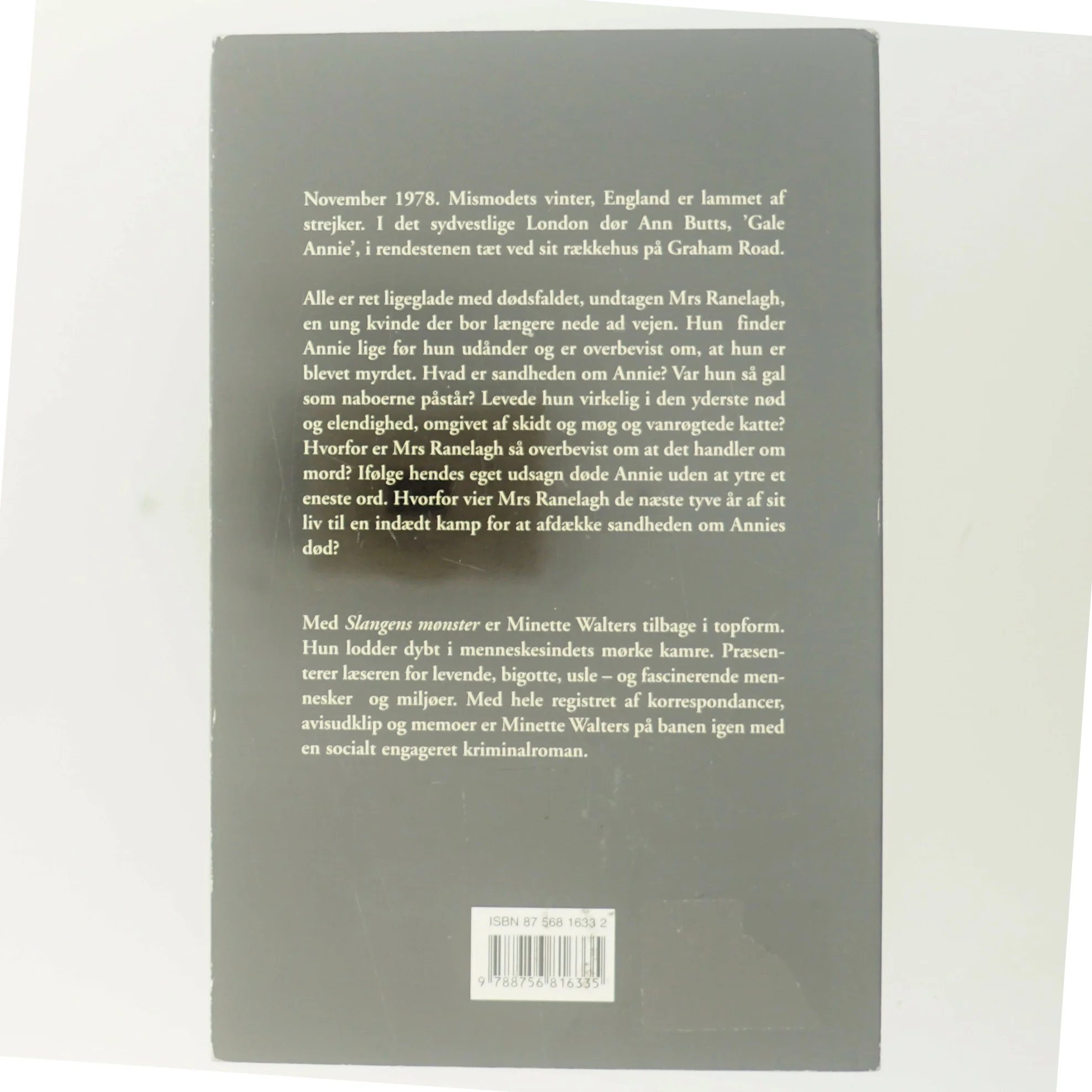 Slangens mønster : kriminalroman af Minette Walters (Bog)