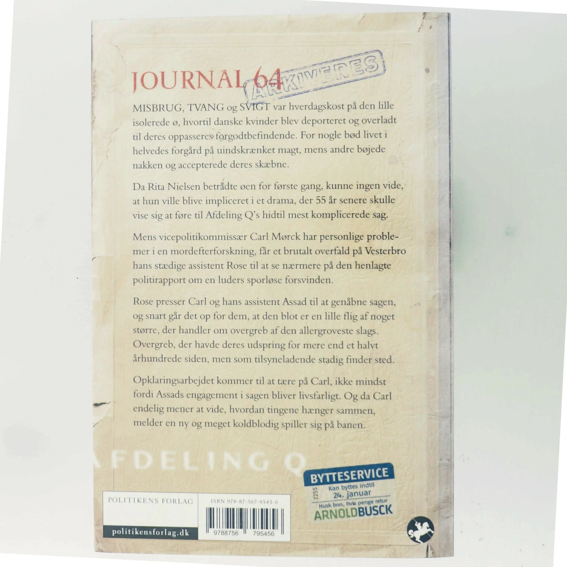 Journal 64 : krimithriller af Jussi Adler-Olsen (Bog)