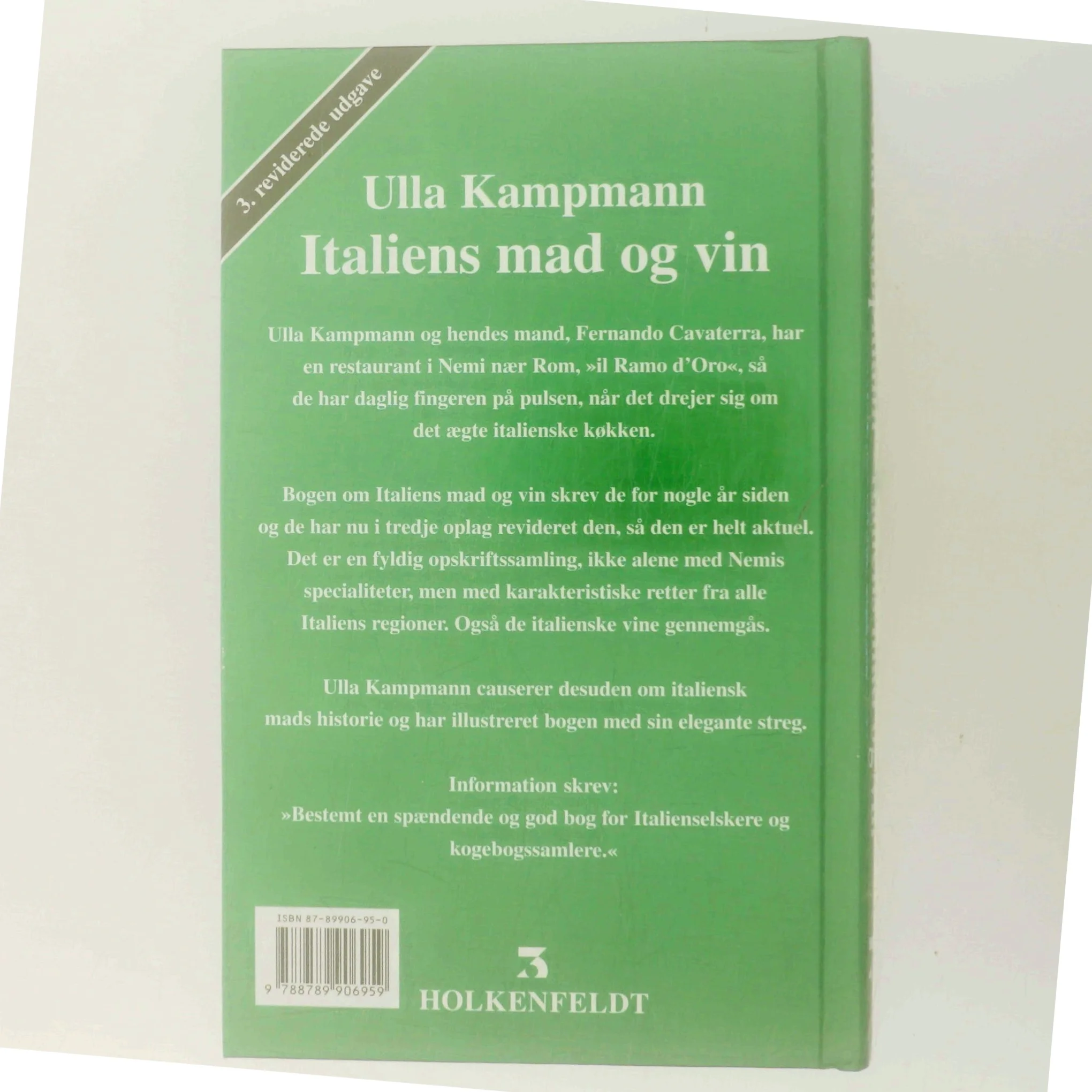 Italiens mad og vin : Fernandos Nemi-køkken af Ulla Kampmann (Bog)