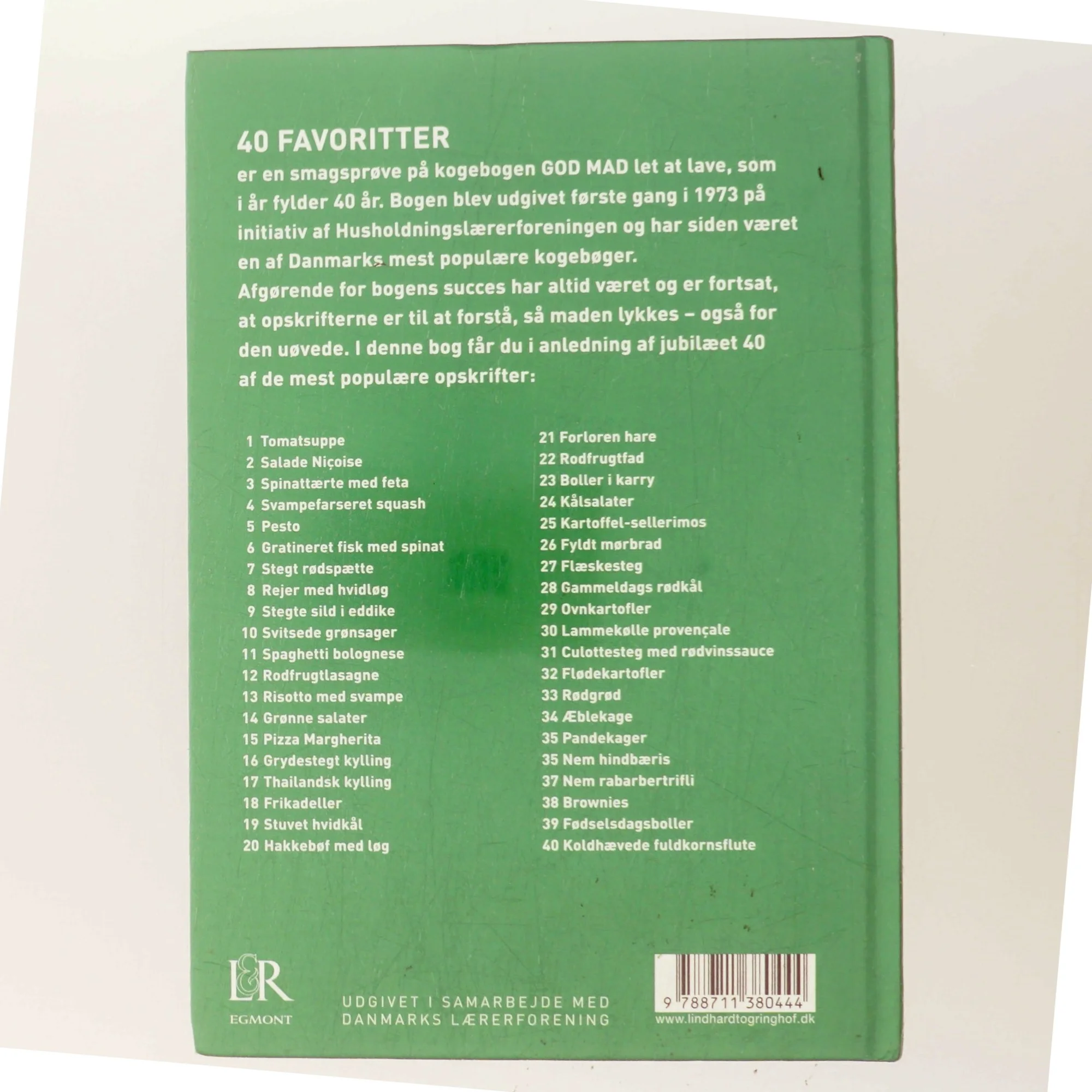 40 favoritter : god mad let at lave : 40 år af Marianne Kastberg (Bog)