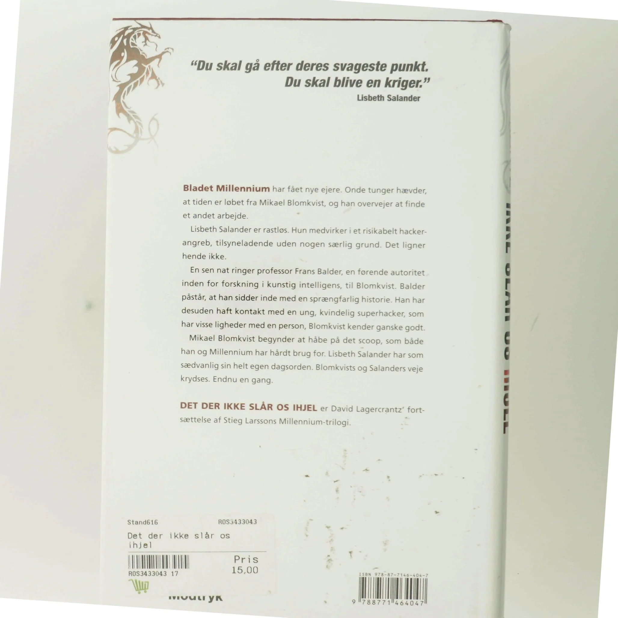 Det der ikke slår os ihjel af David Lagercrantz (Bog)