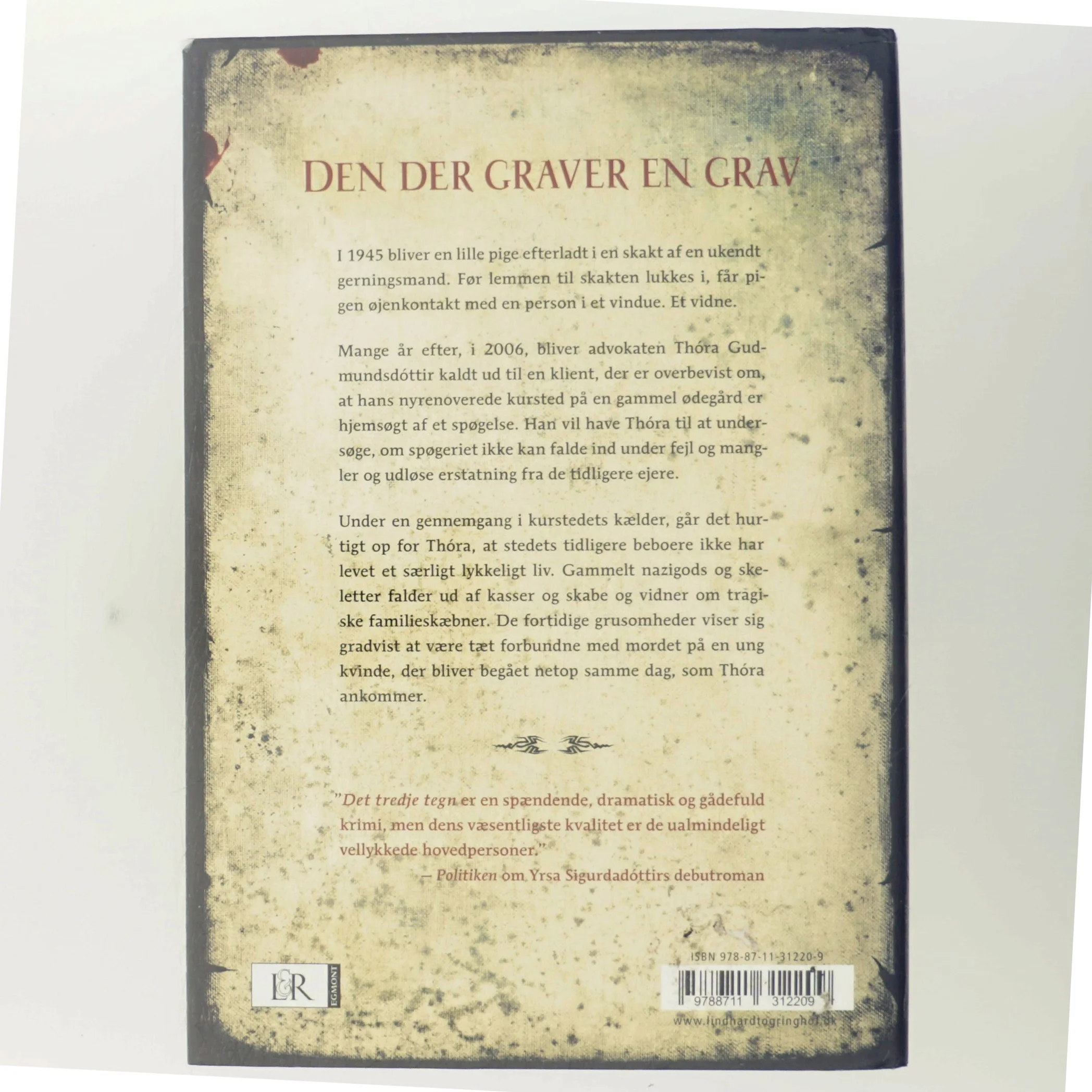 Den der graver en grav af Yrsa Sigurðardóttir (Bog)