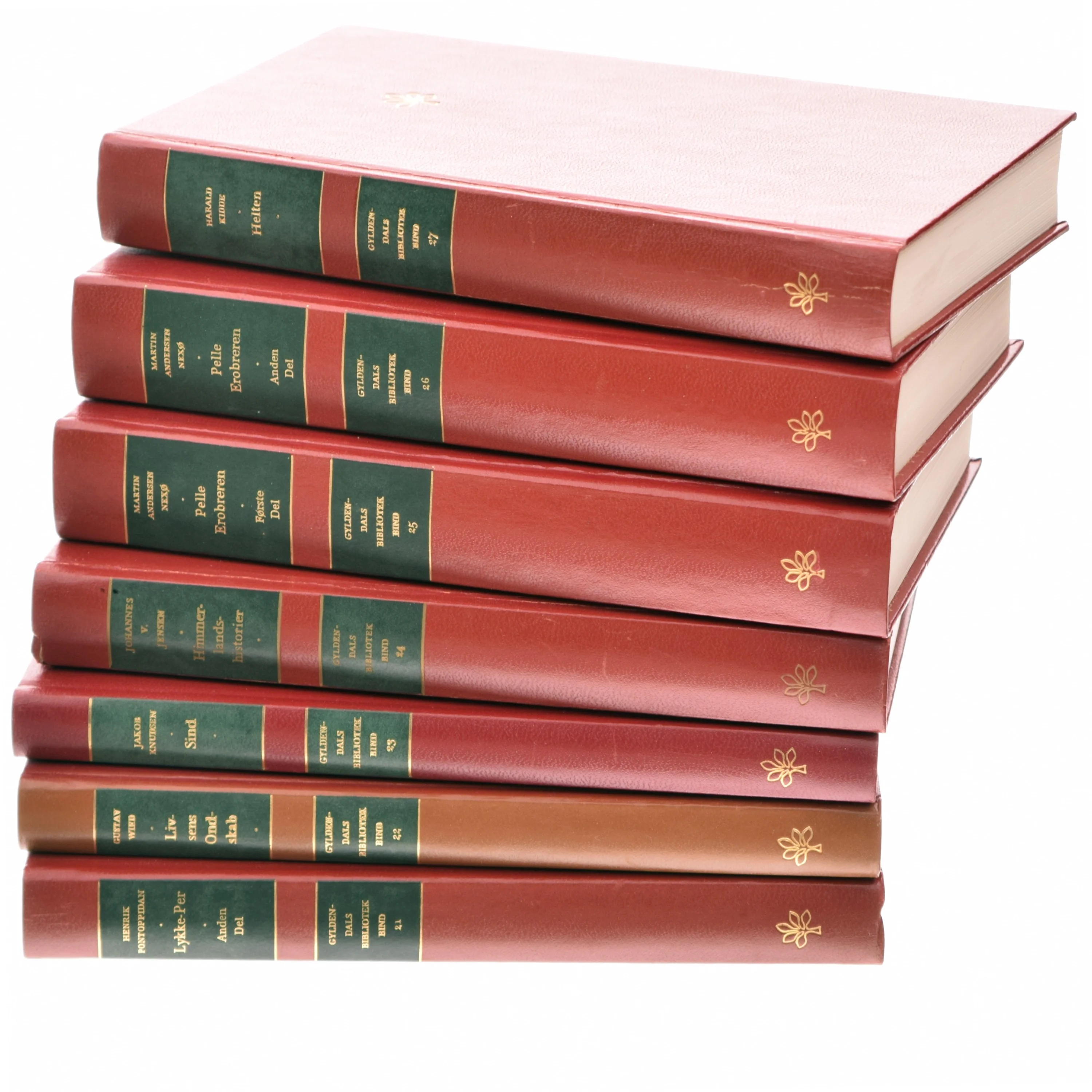 Samling af røde bøger