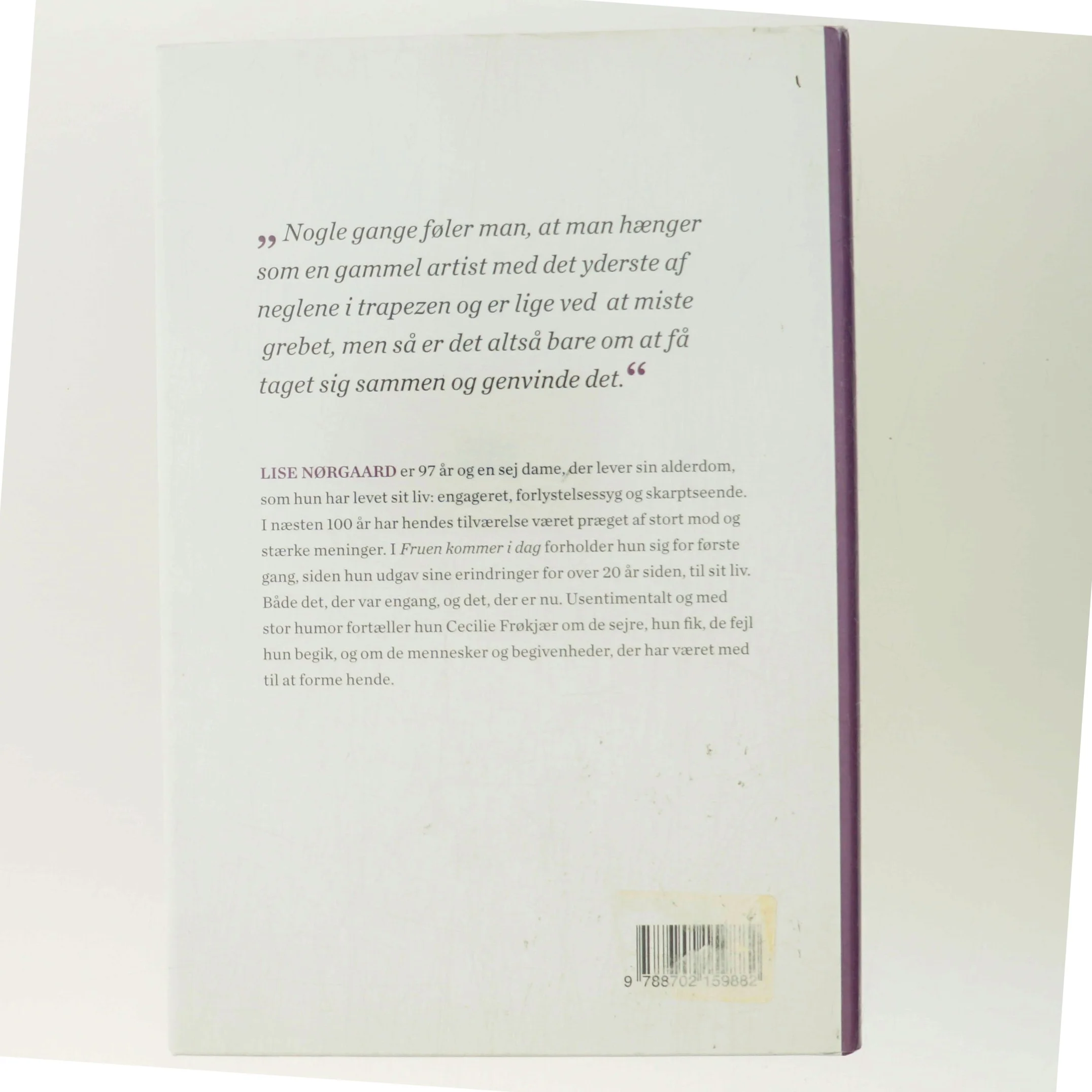 Fruen kommer i dag af Cecilie Frøkjær (Bog)