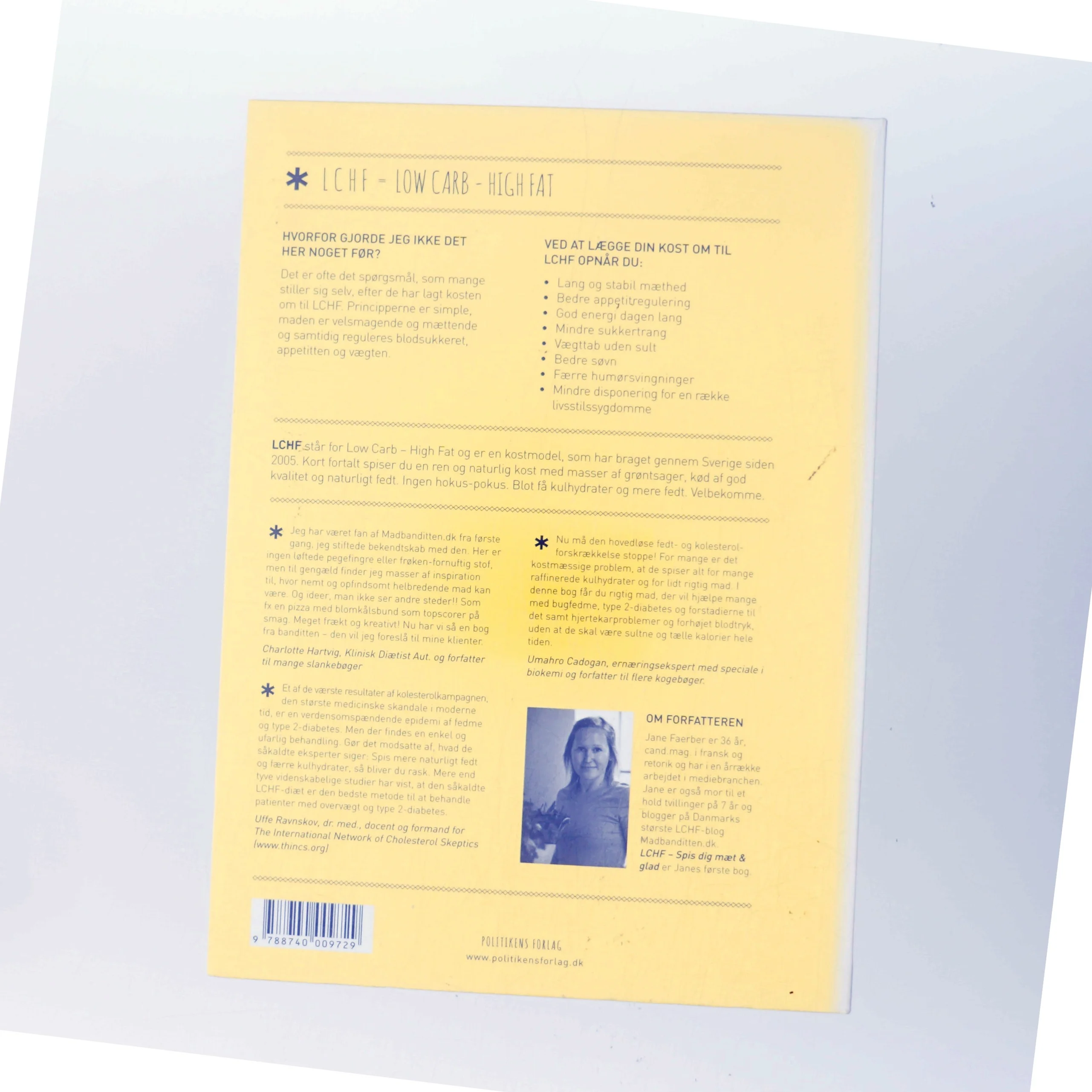 LCHF - spis dig mæt & glad af Jane Faerber (Bog)