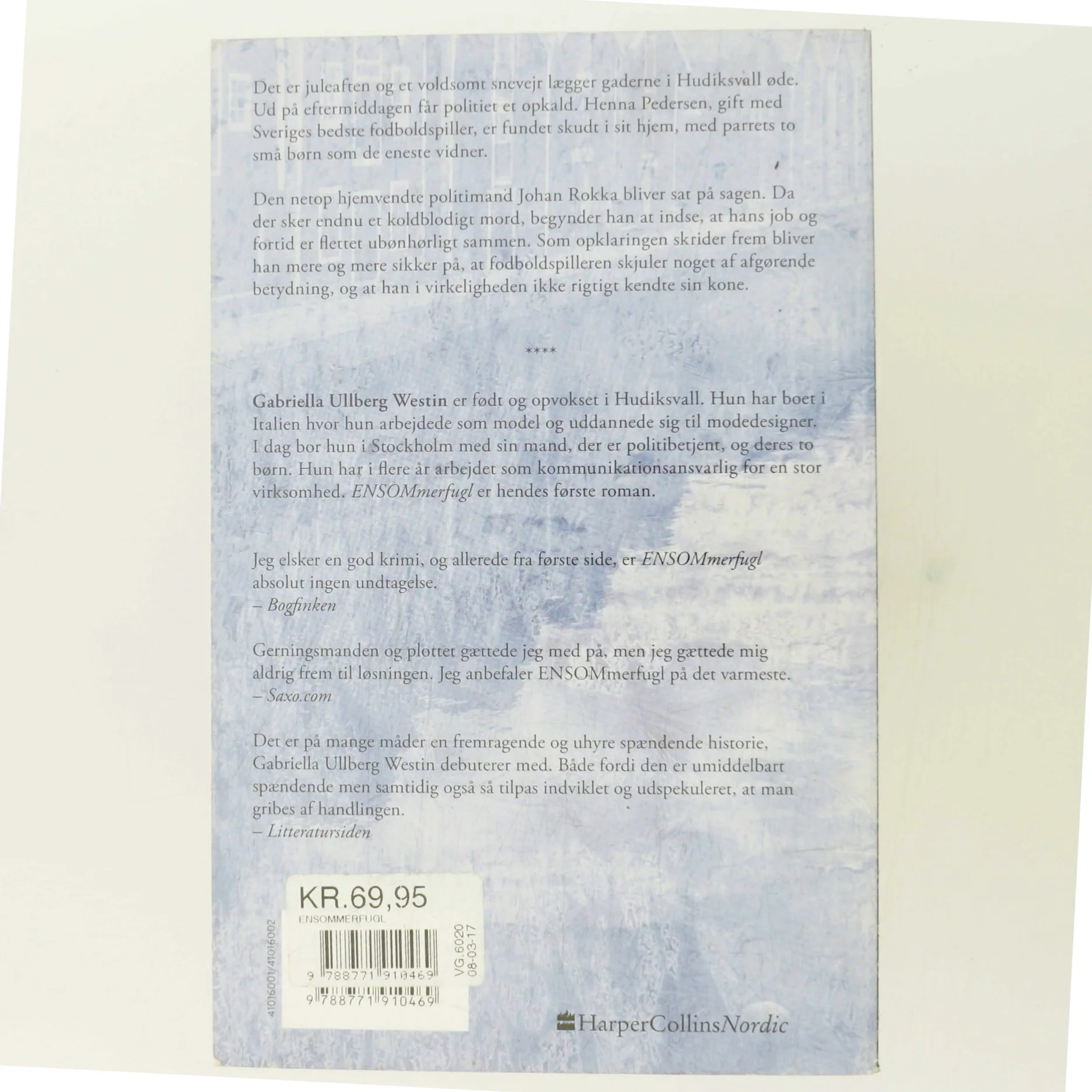 Ensommerfugl af Gabriella Ullberg Westin (Bog)