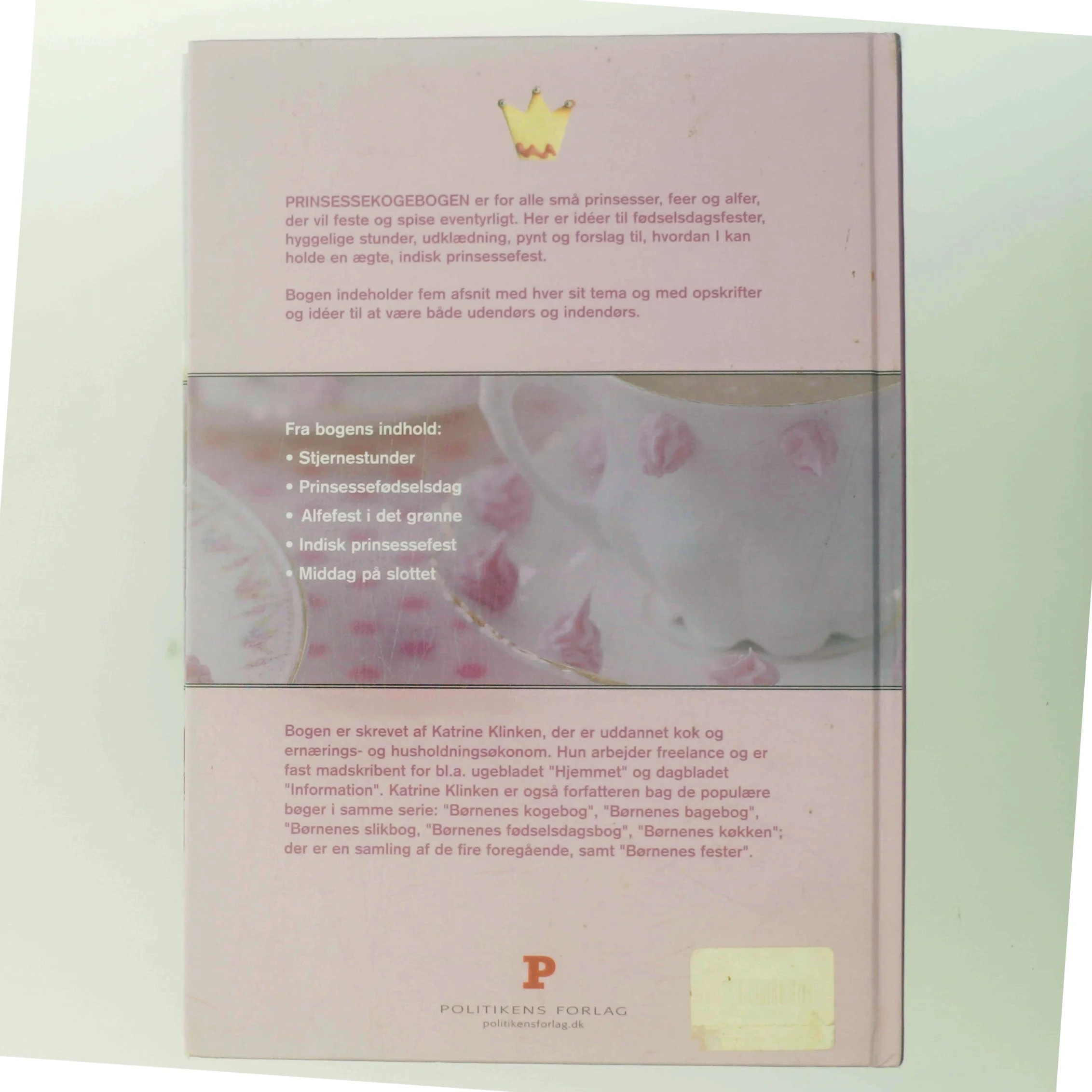Prinsesse Kogebogen af Katrine Klinken (Bog)