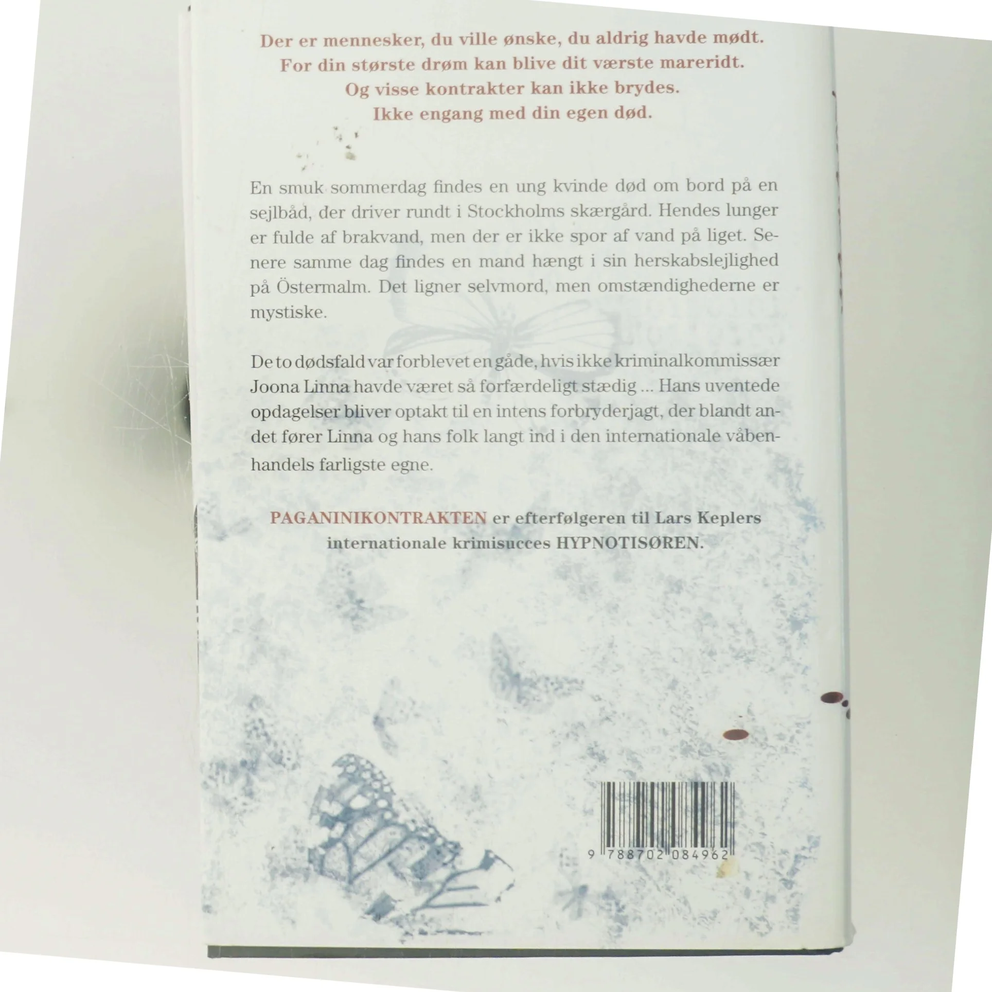 Paganinikontrakten : Kriminalroman (Danish Language) af Lars Kepler (Bog)