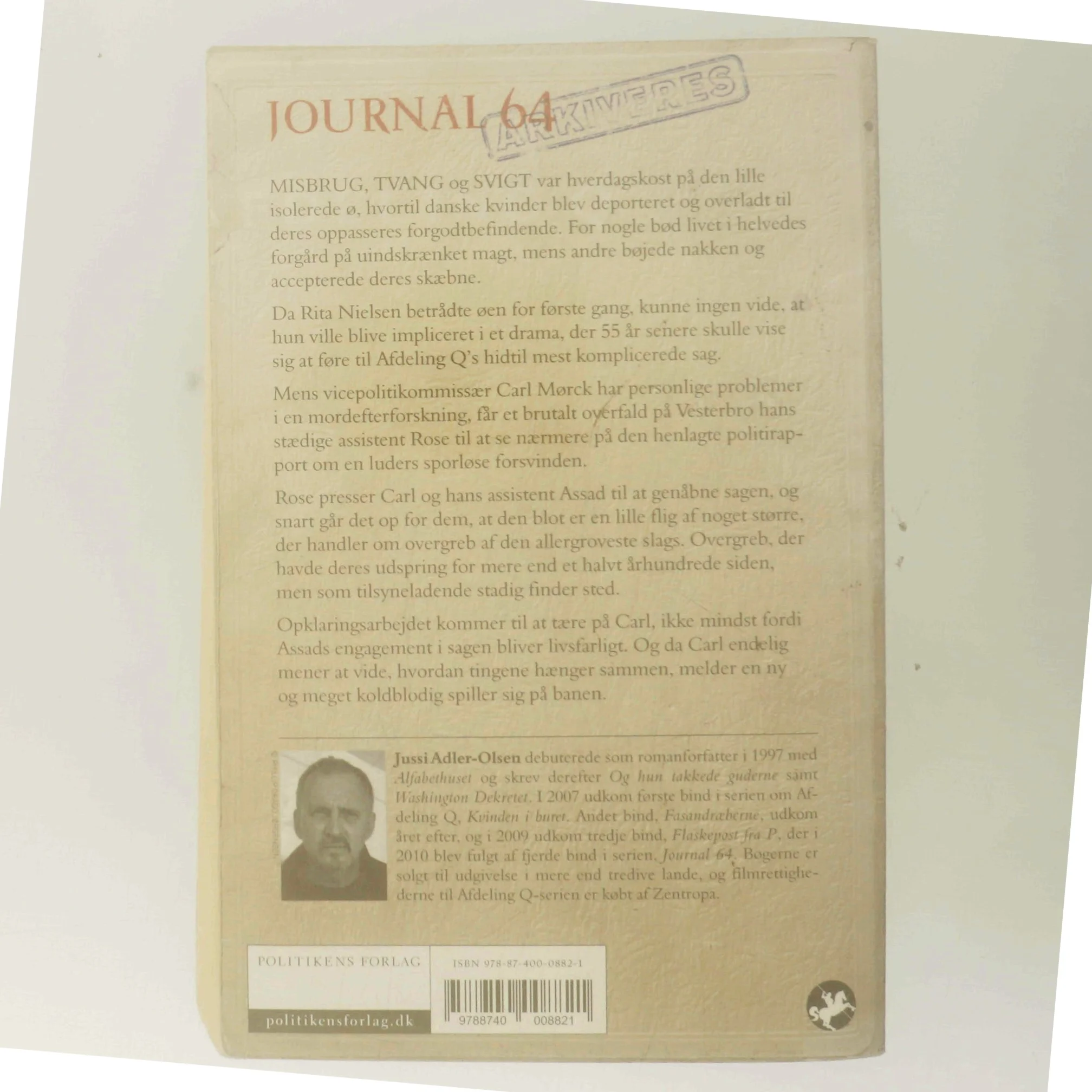 Journal 64 : krimithriller af Jussi Adler-Olsen (Bog)