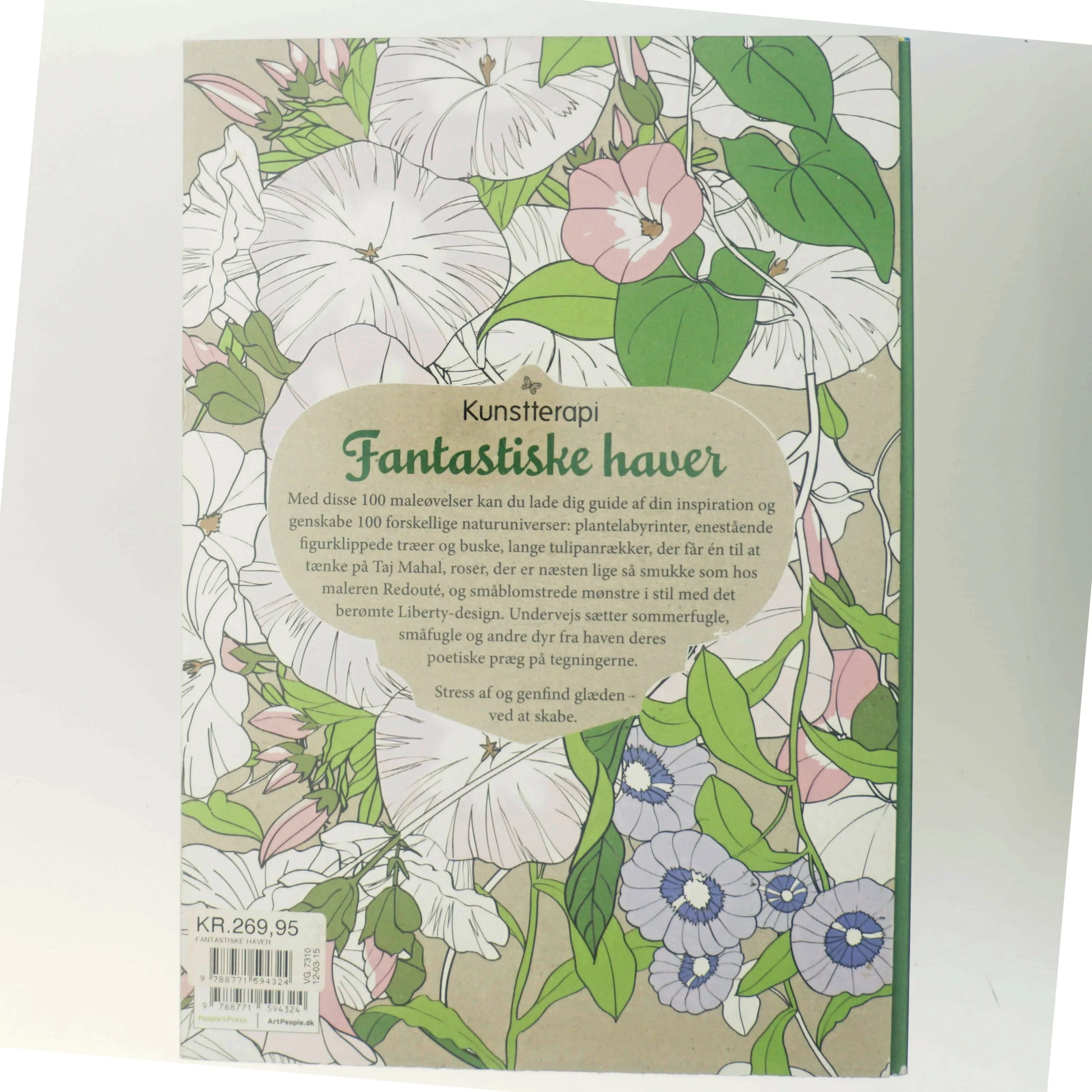 Fantastiske haver : 100 maleøvelser : anti-stress (Bog)