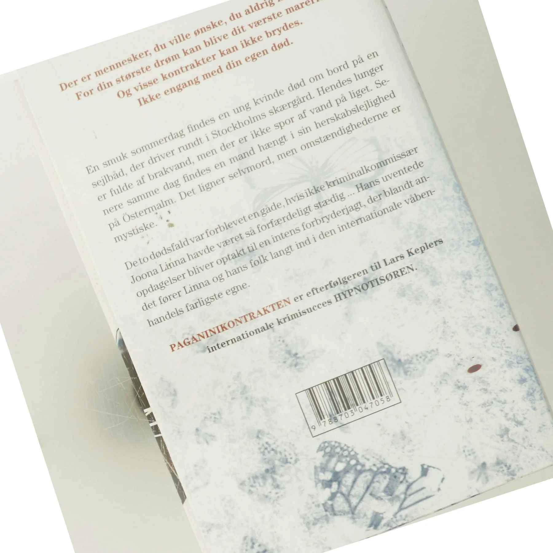 Paganinikontrakten : kriminalroman af Lars Kepler (Bog)