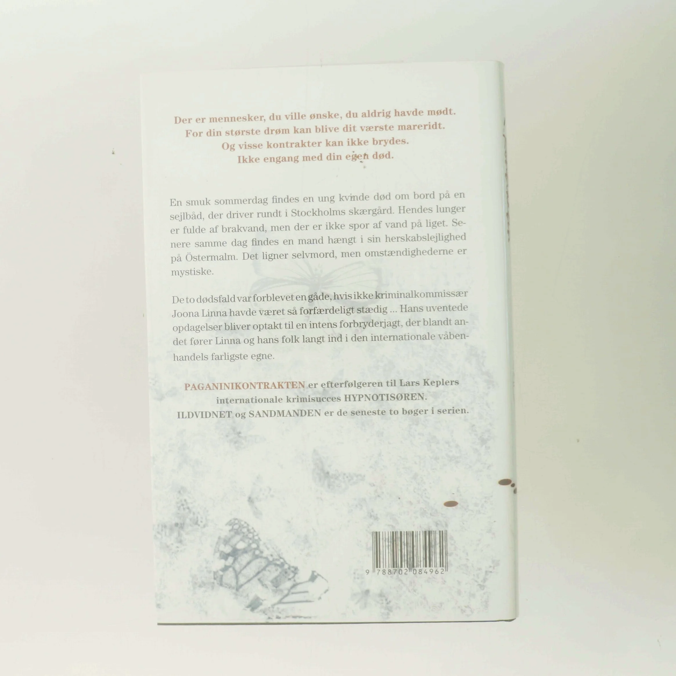 Paganinikontrakten : Kriminalroman (Danish Language) af Lars Kepler (Bog)