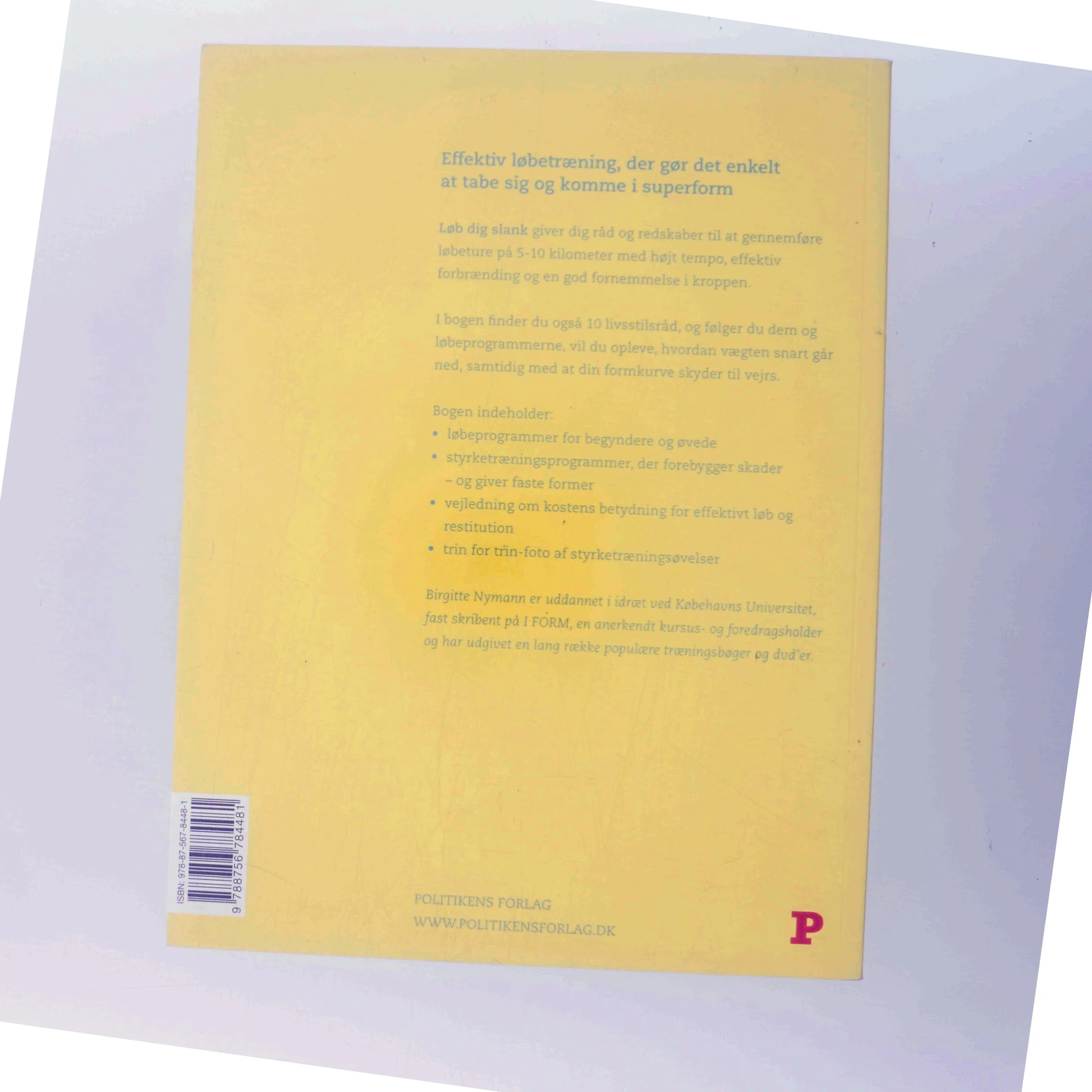 Løb dig slank af Birgitte Nymann (Bog)