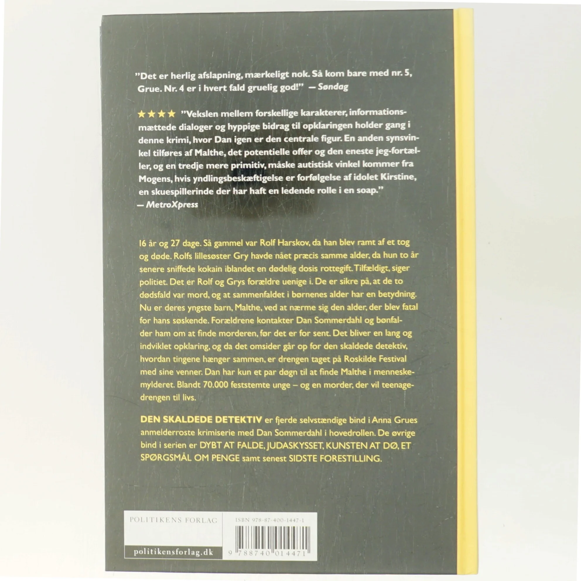 Den skaldede detektiv af Anna Grue (Bog)