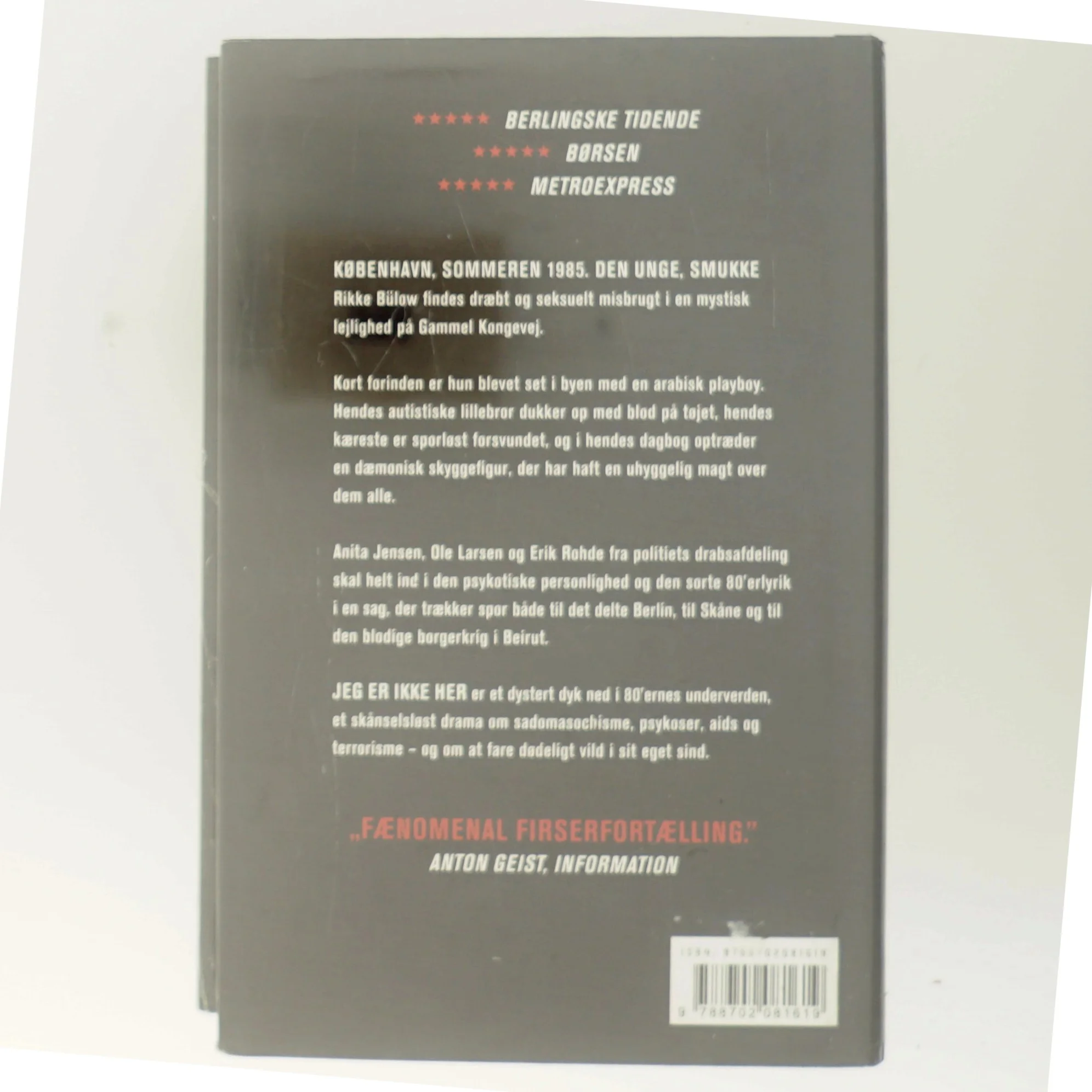 Jeg er ikke her : kriminalroman af Christian Dorph (Bog)